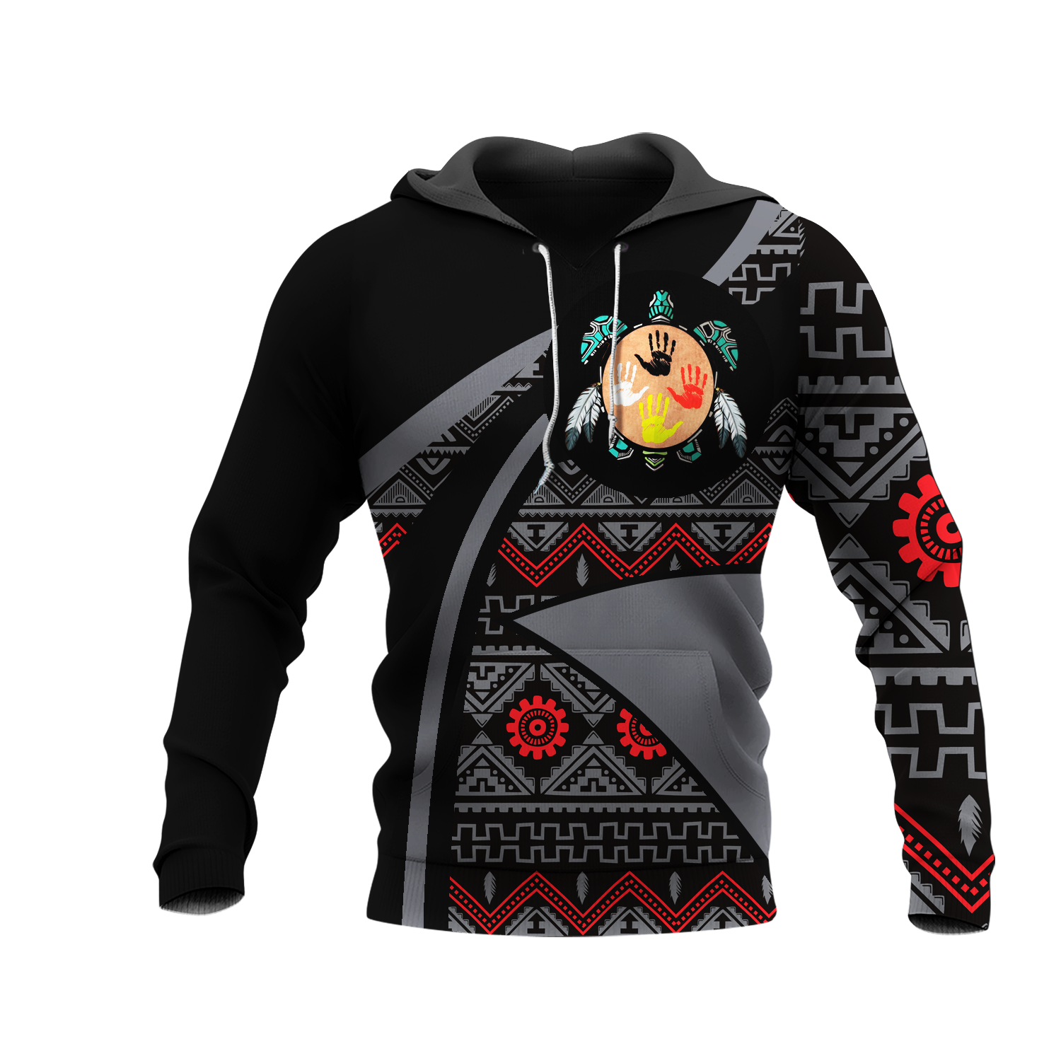 HD0012605 Pattern Native American  Pride 3D Hoodie