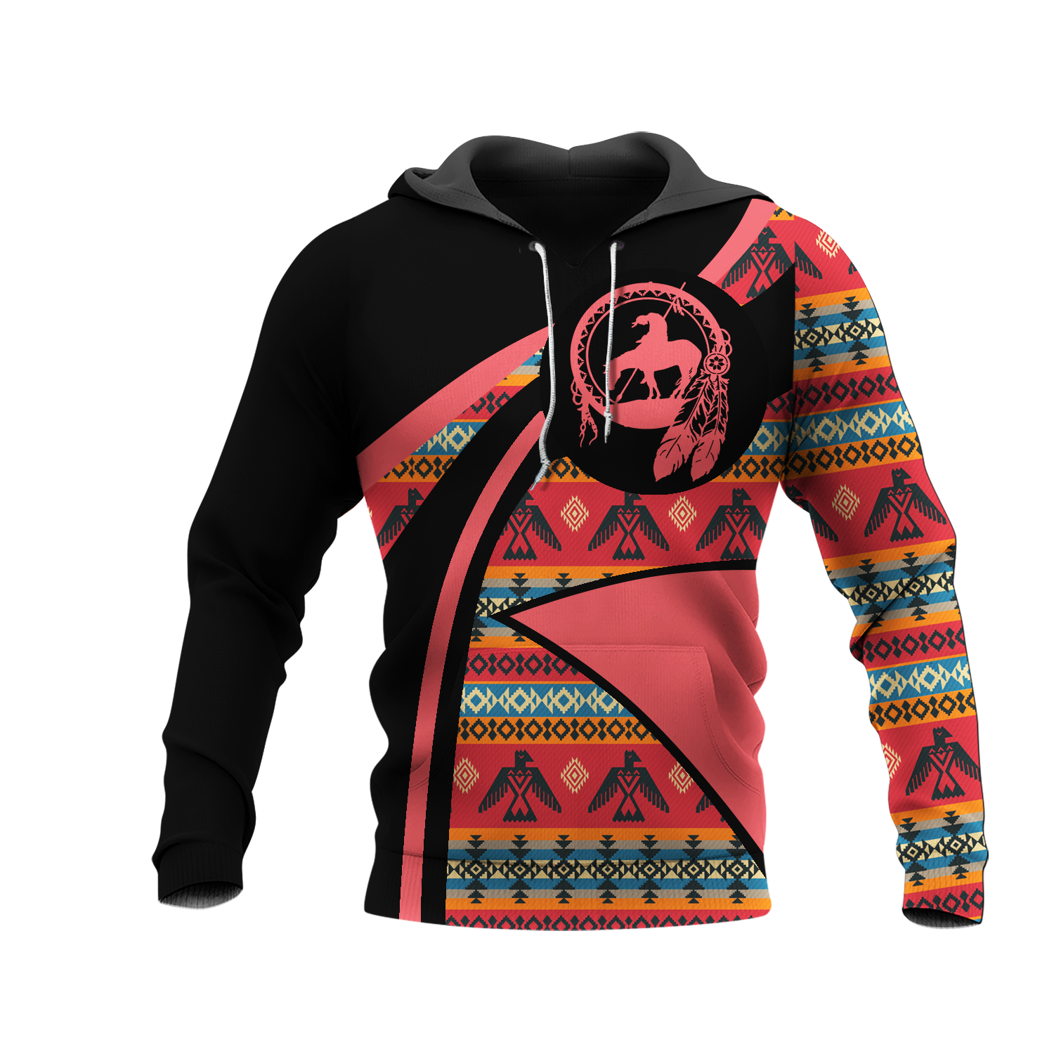 HD0012613 Pattern Native American  Pride 3D Hoodie