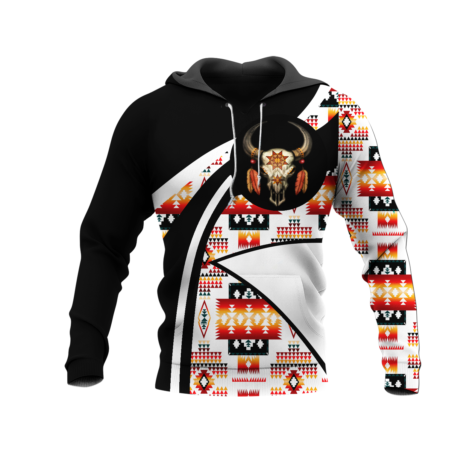 HD0012620 Pattern Native American  Pride 3D Hoodie