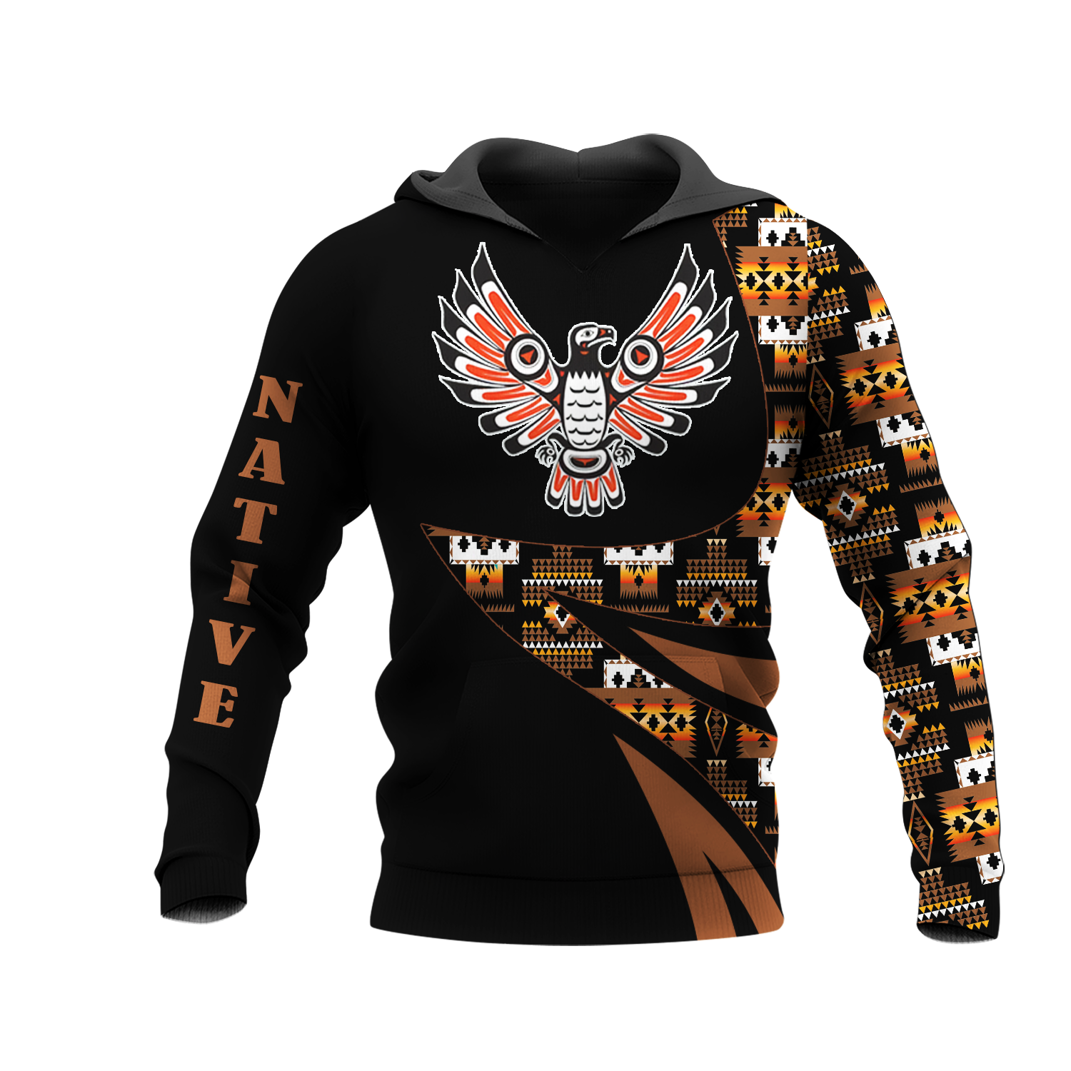HD0012637 Pattern Native American  Pride 3D Hoodie