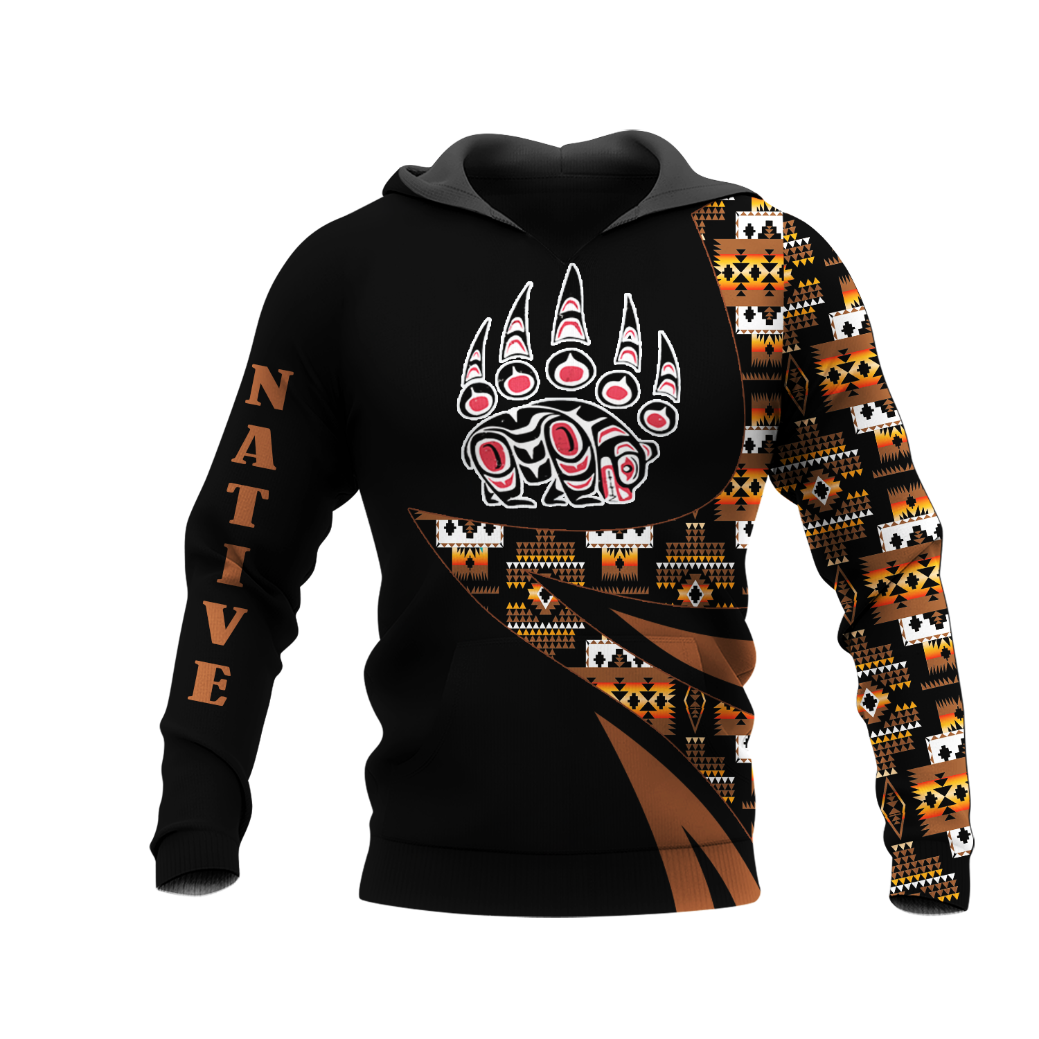 HD0012638 Pattern Native American  Pride 3D Hoodie