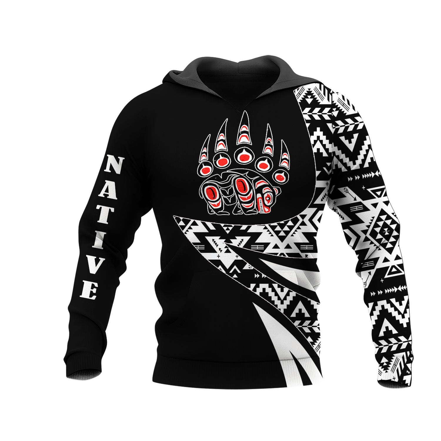 HD0012642 Pattern Native American  Pride 3D Hoodie