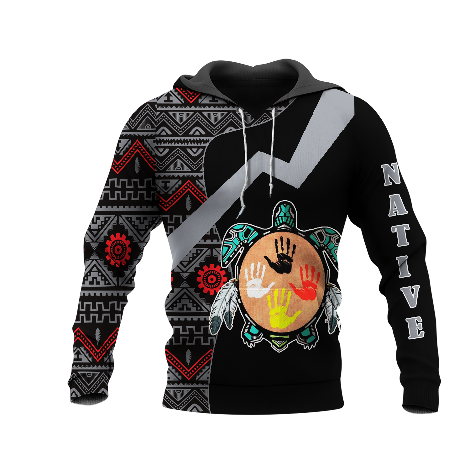 HD0012686 Tribal Turtle Spirit Native American Pride 3D Hoodie