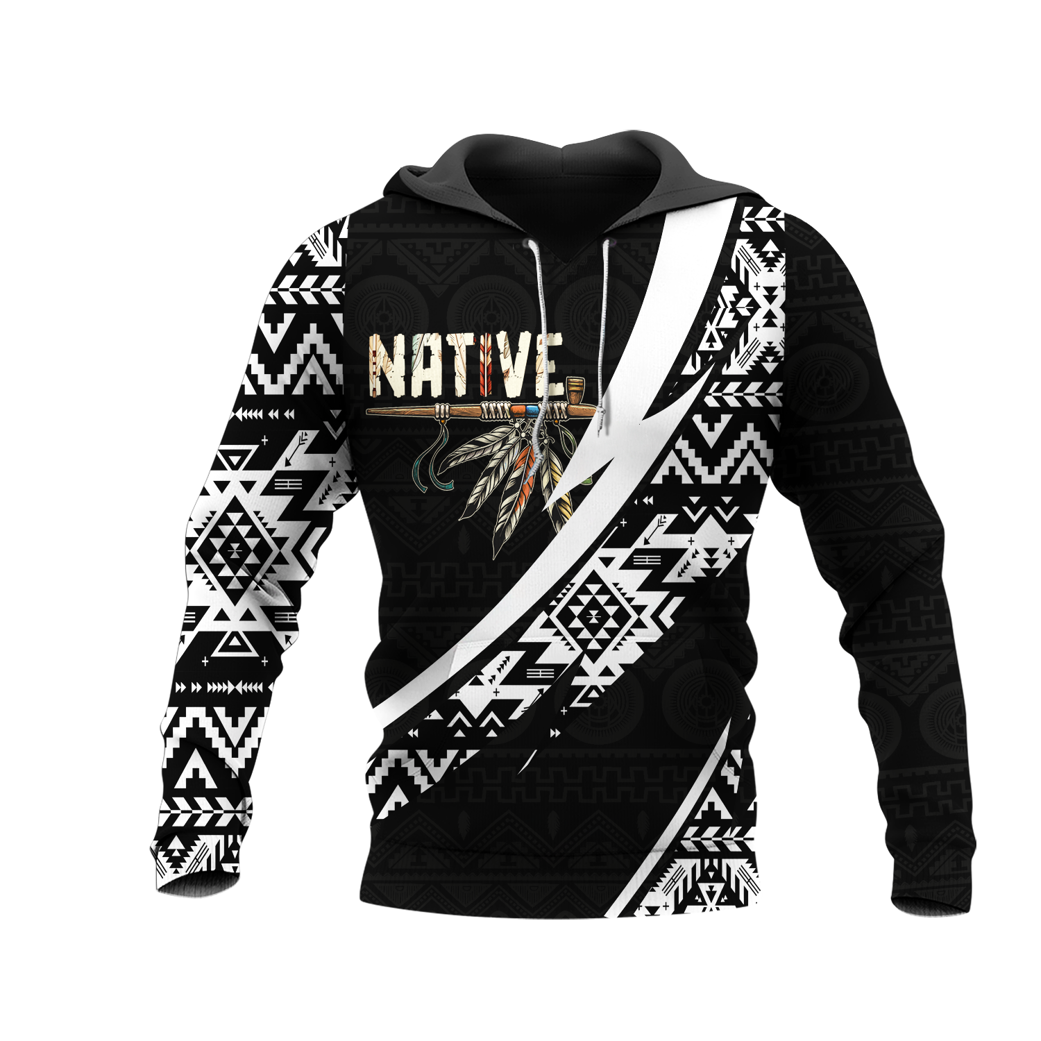 HD0012718 Tribal Bear Native American Pride 3D Hoodie
