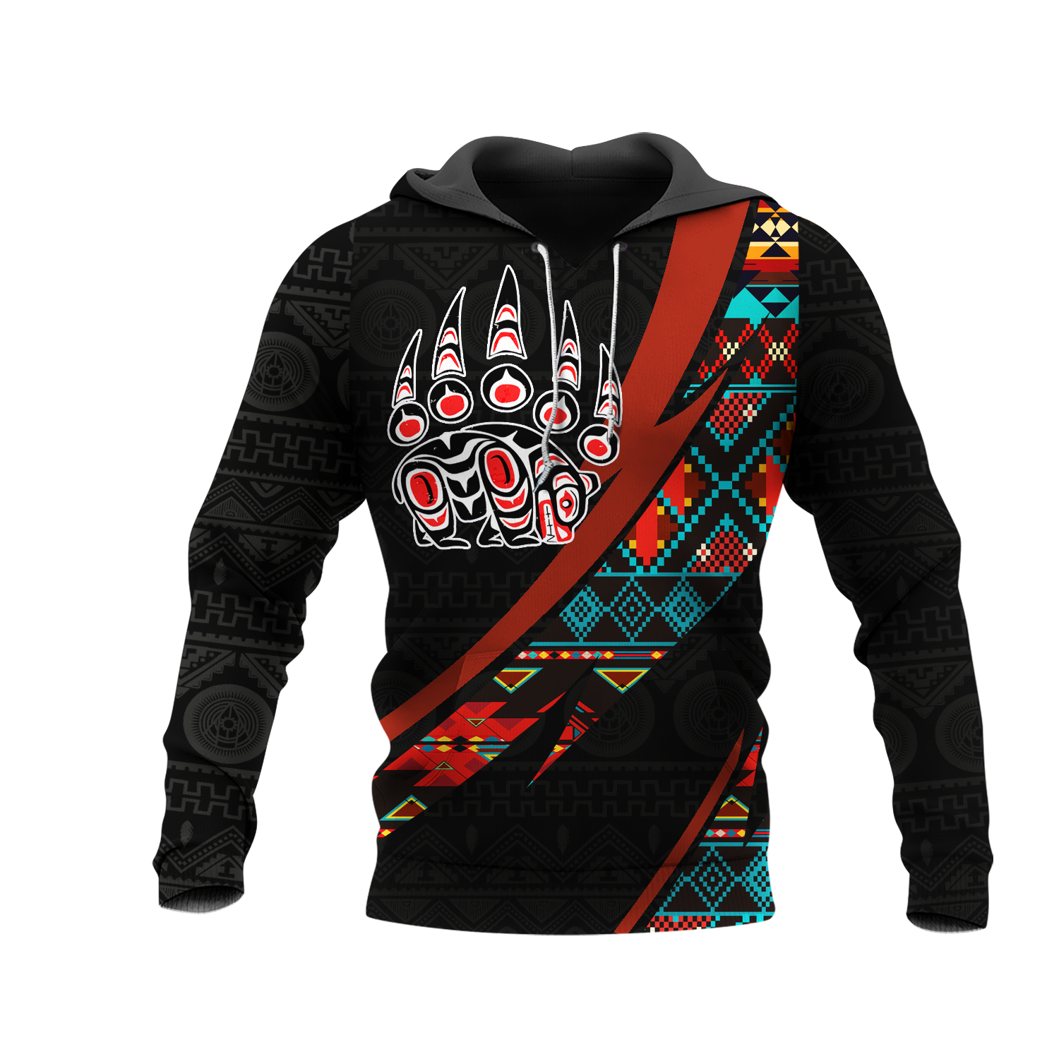 HD0012730 Bear Symbol  Native American Pride 3D Hoodie
