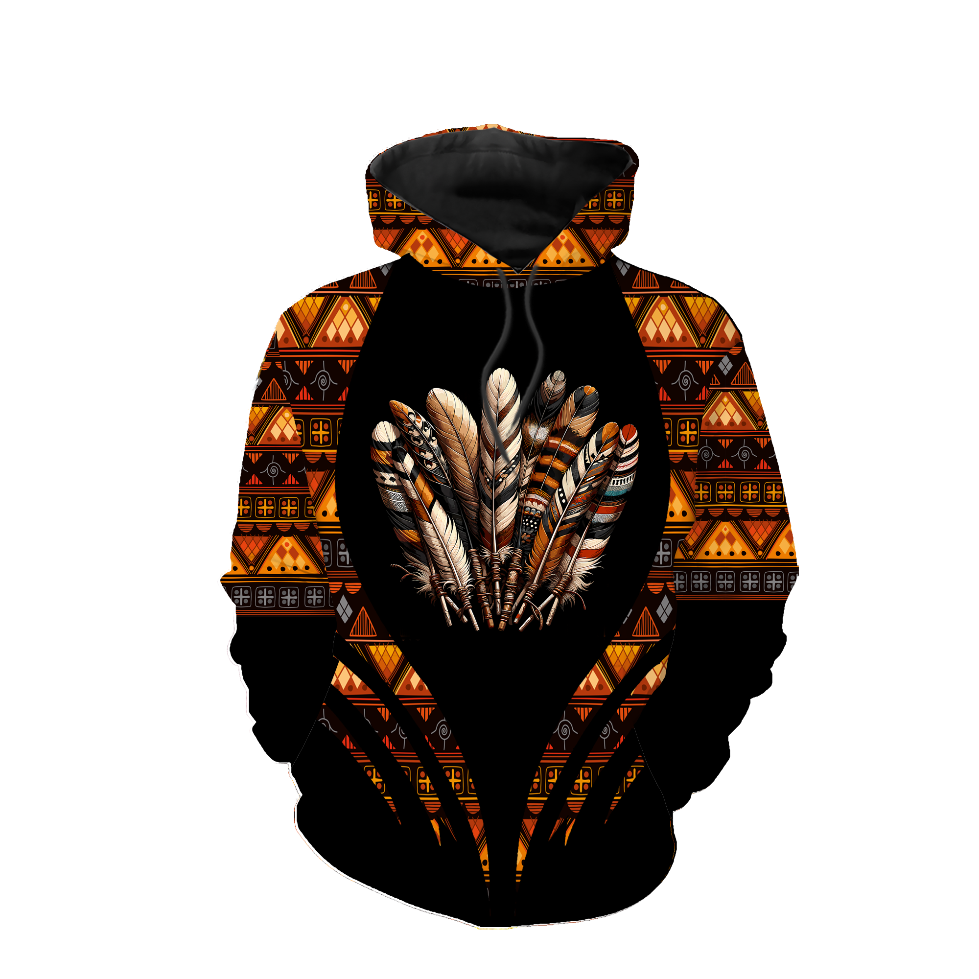 HD0012738 Feather Native American Pride 3D Hoodie