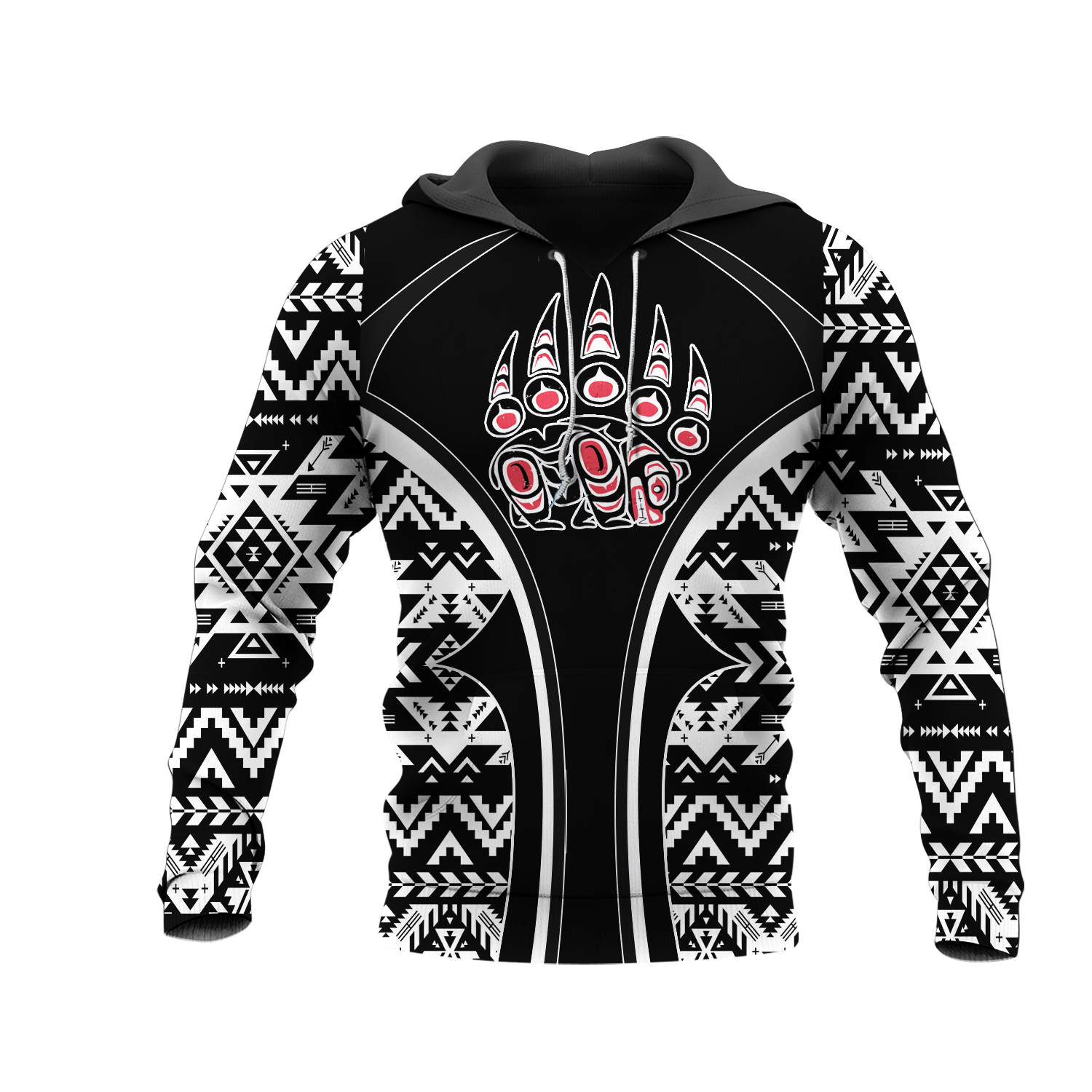HD0012799 Bear Symbol Native American Pride 3D Hoodie
