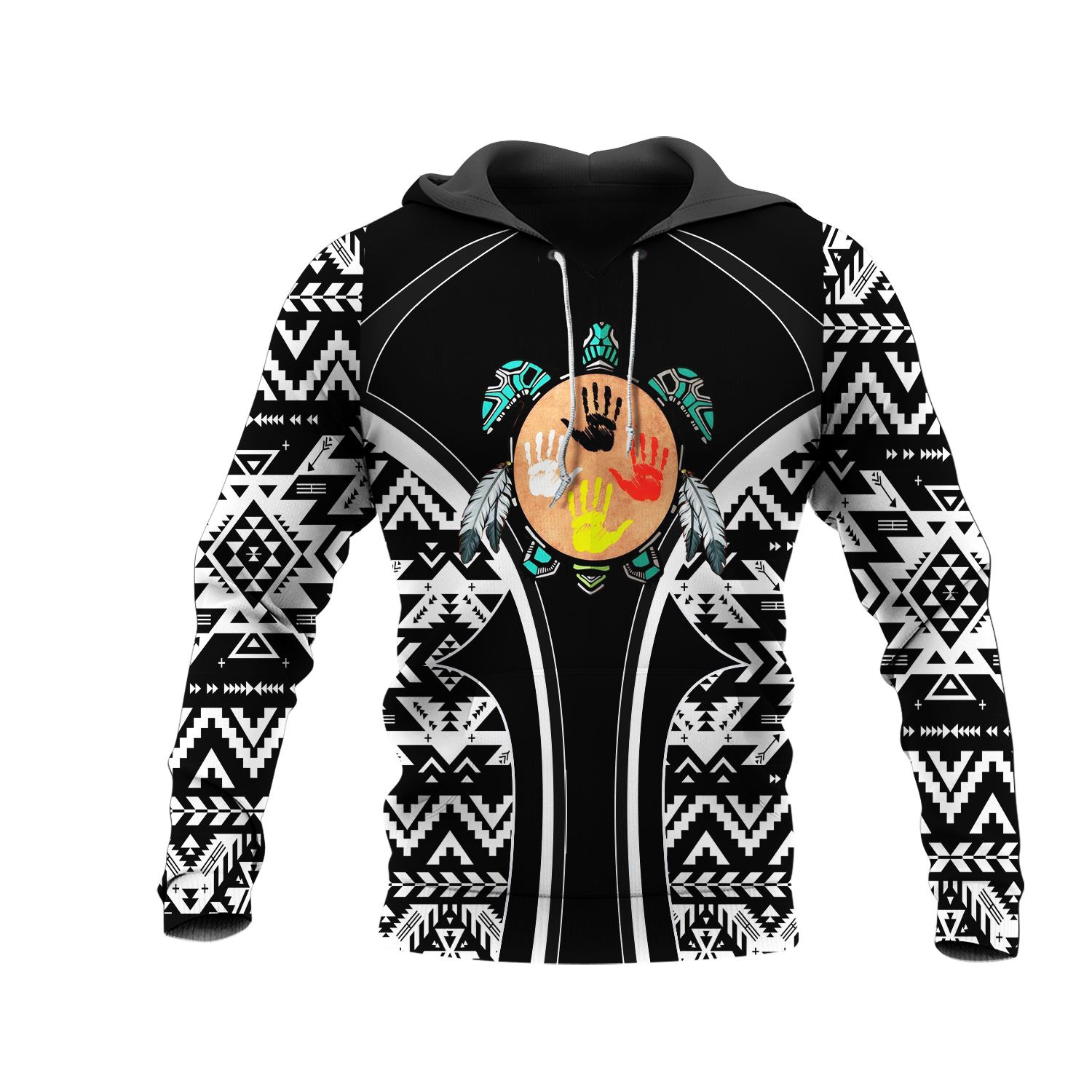 HD0012803 Tribal Turtle Native American Pride 3D Hoodie