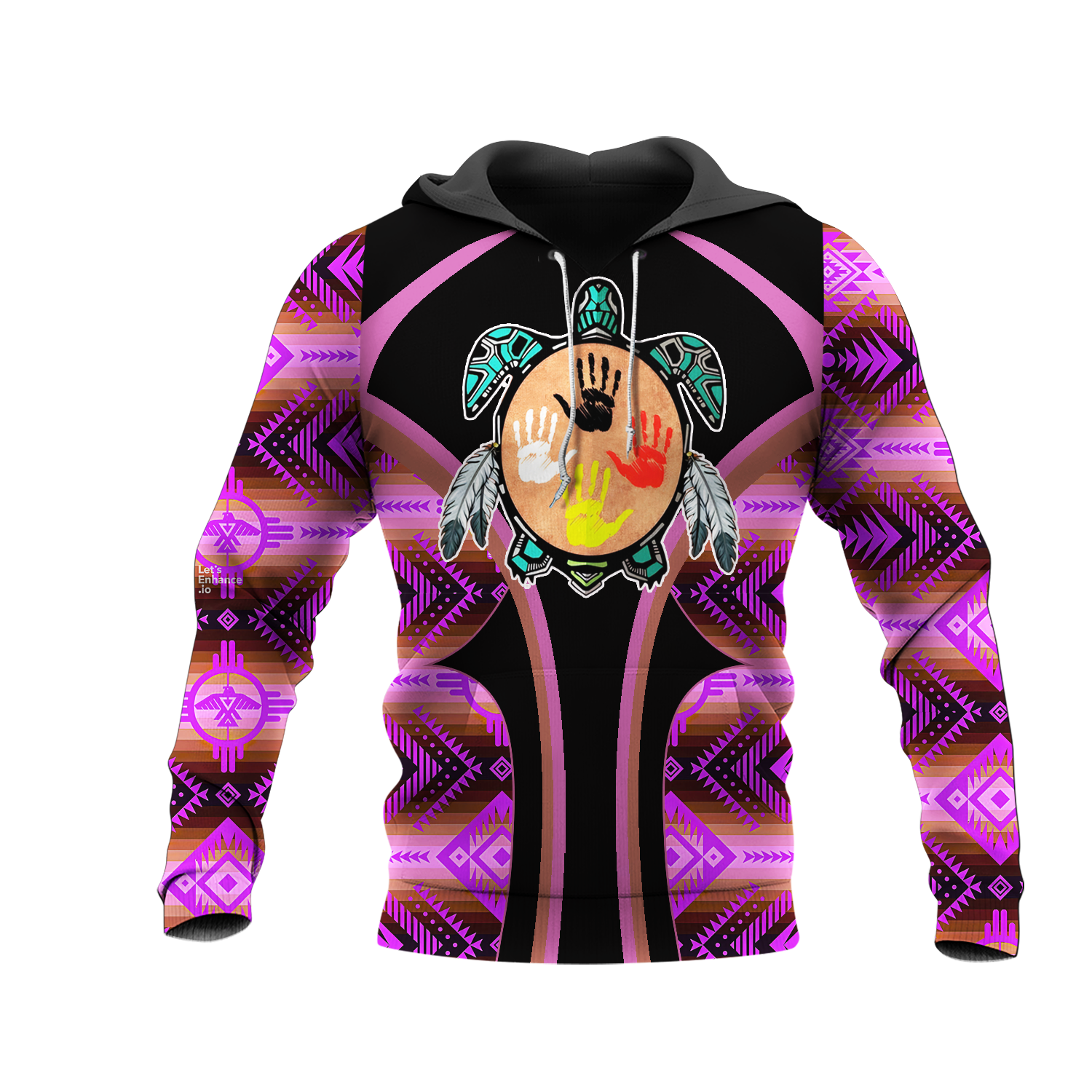 HD0012806 Tribal Turtle Native American Pride 3D Hoodie