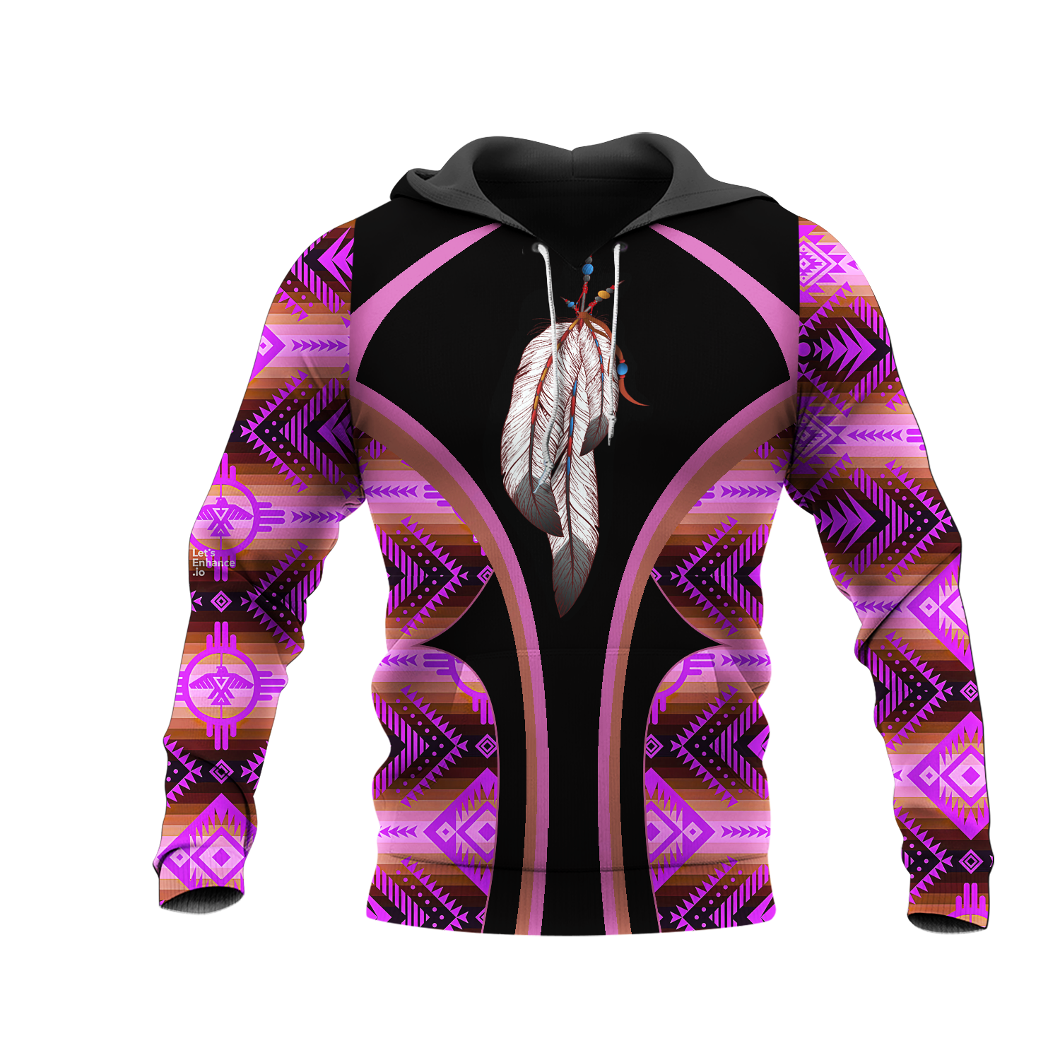 HD0012808 Feather  Native American Pride 3D Hoodie