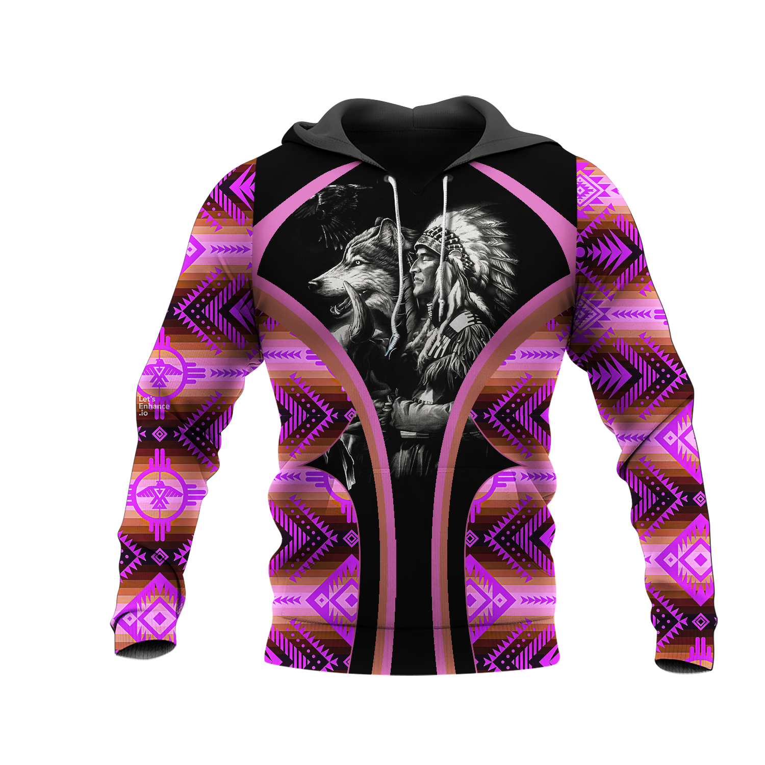 HD0012816 Chief Native American Pride 3D Hoodie