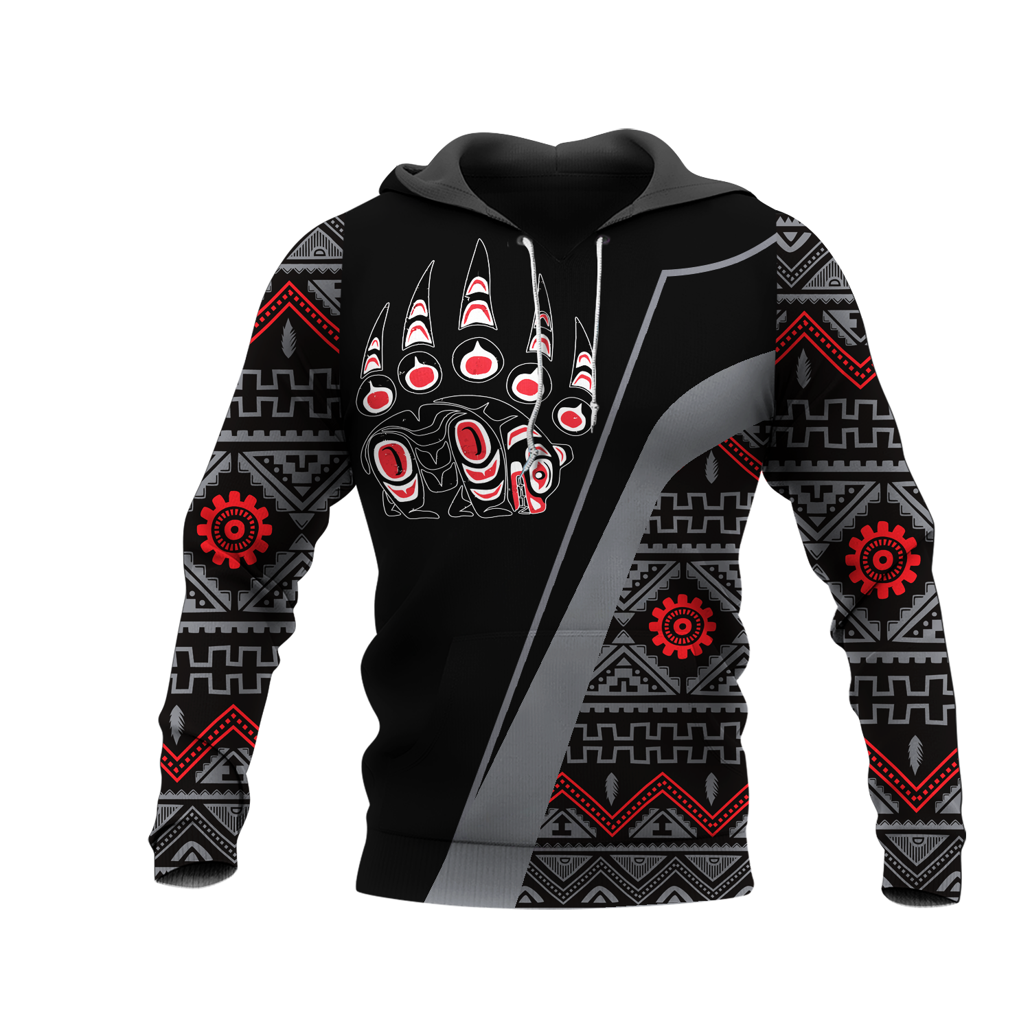 HD0012833 Bear Symbol Native American Pride 3D Hoodie