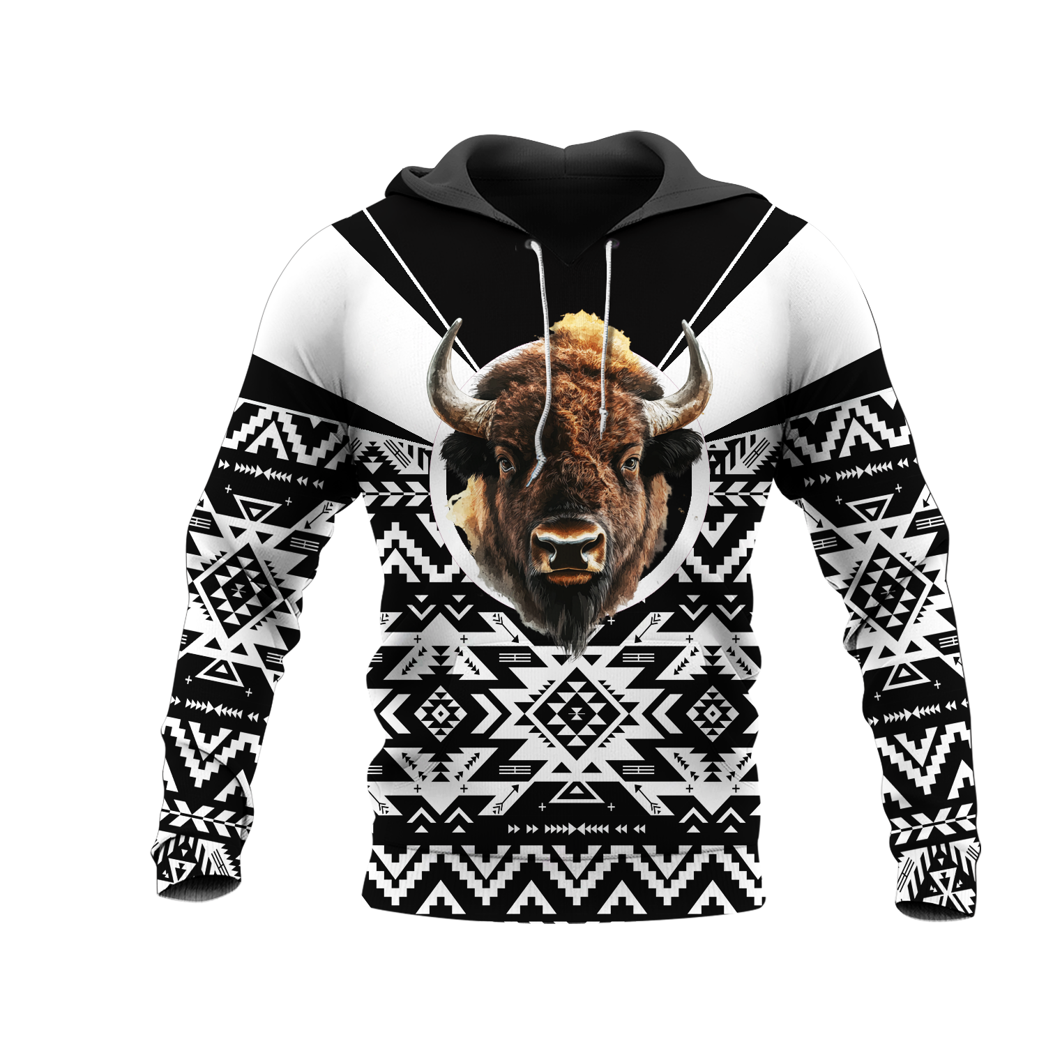 HD0012857 Bison Native American Pride 3D Hoodie