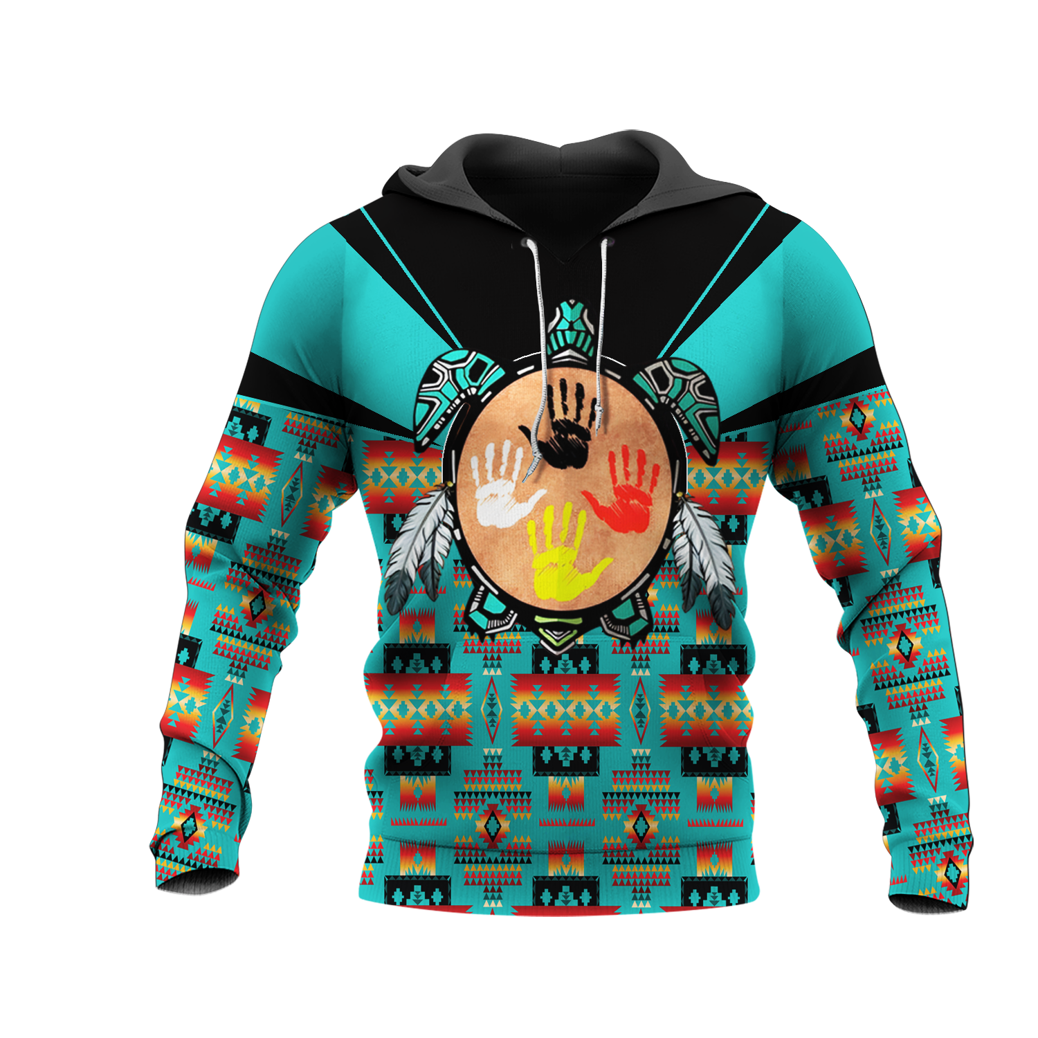 HD0012862 Tribal Turtle Native American Pride 3D Hoodie