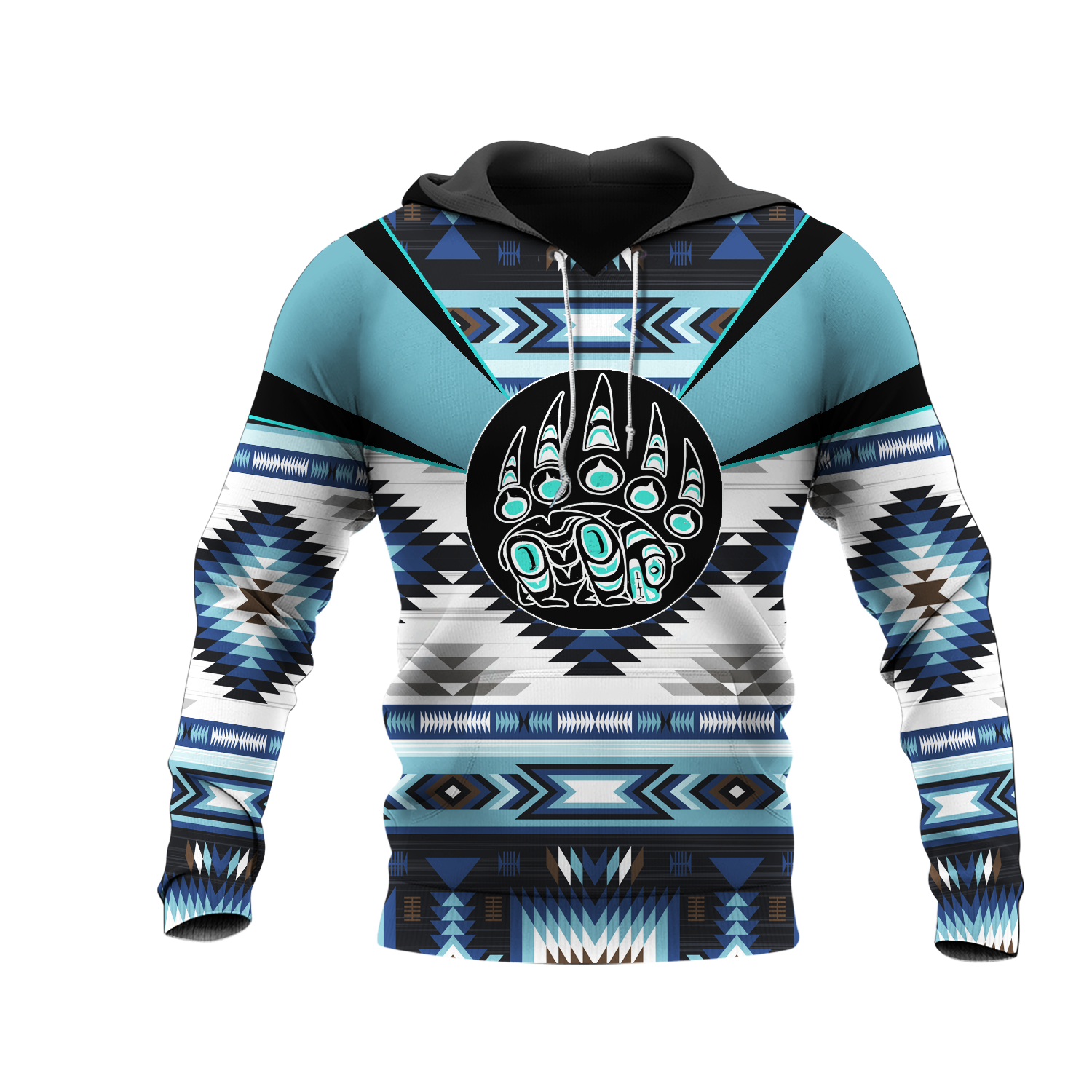 HD0012866 Bear Symbol Native American Pride 3D Hoodie
