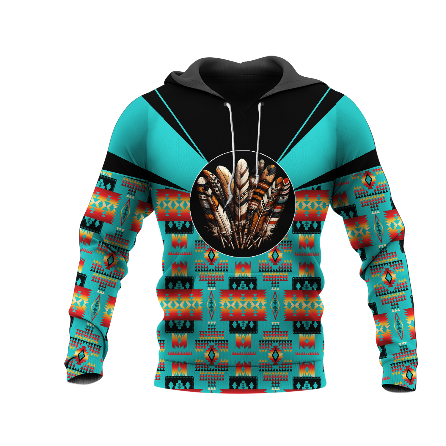 HD0012868 Feather  Native American Pride 3D Hoodie