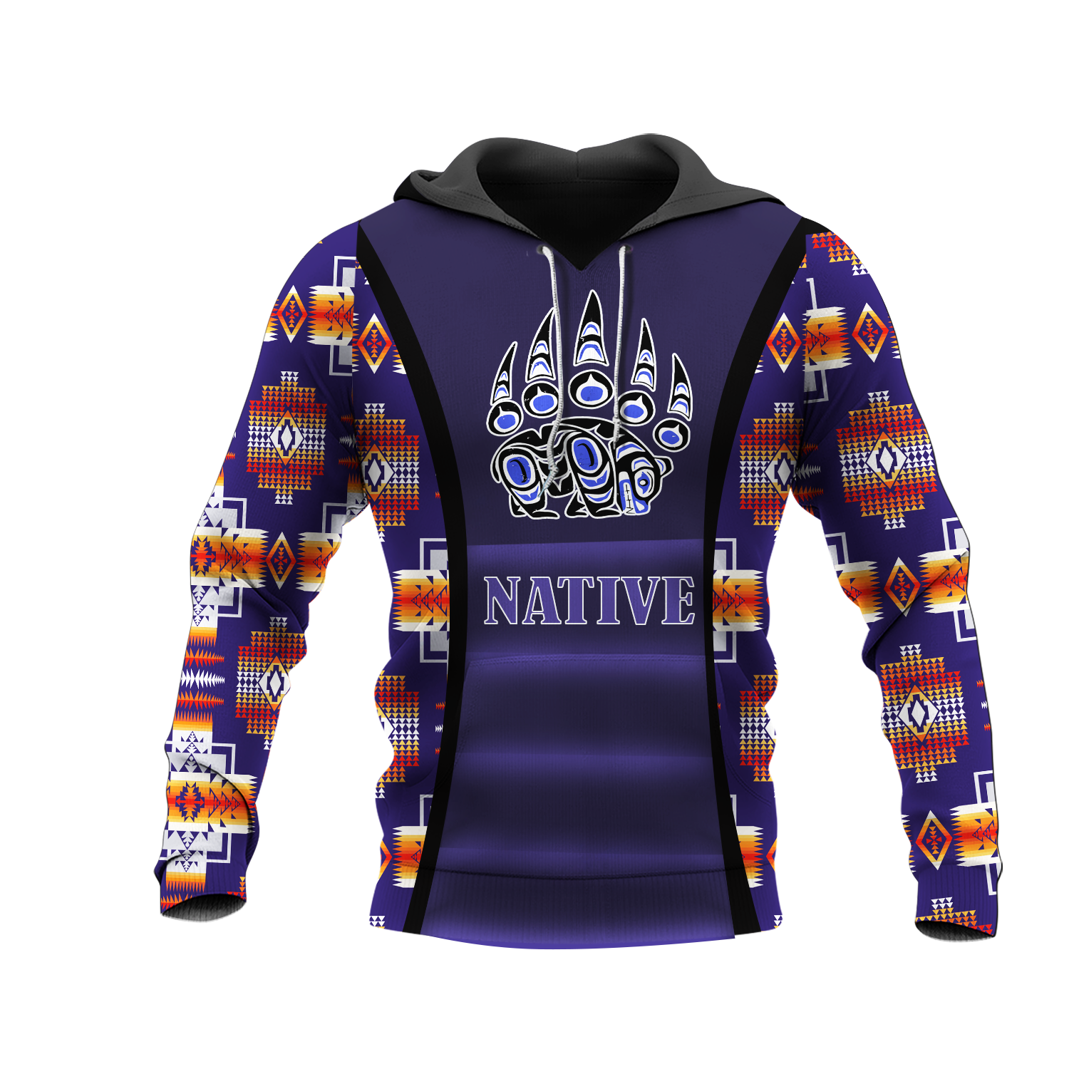 HD0012874 Bear Symbol Native American Pride 3D Hoodie