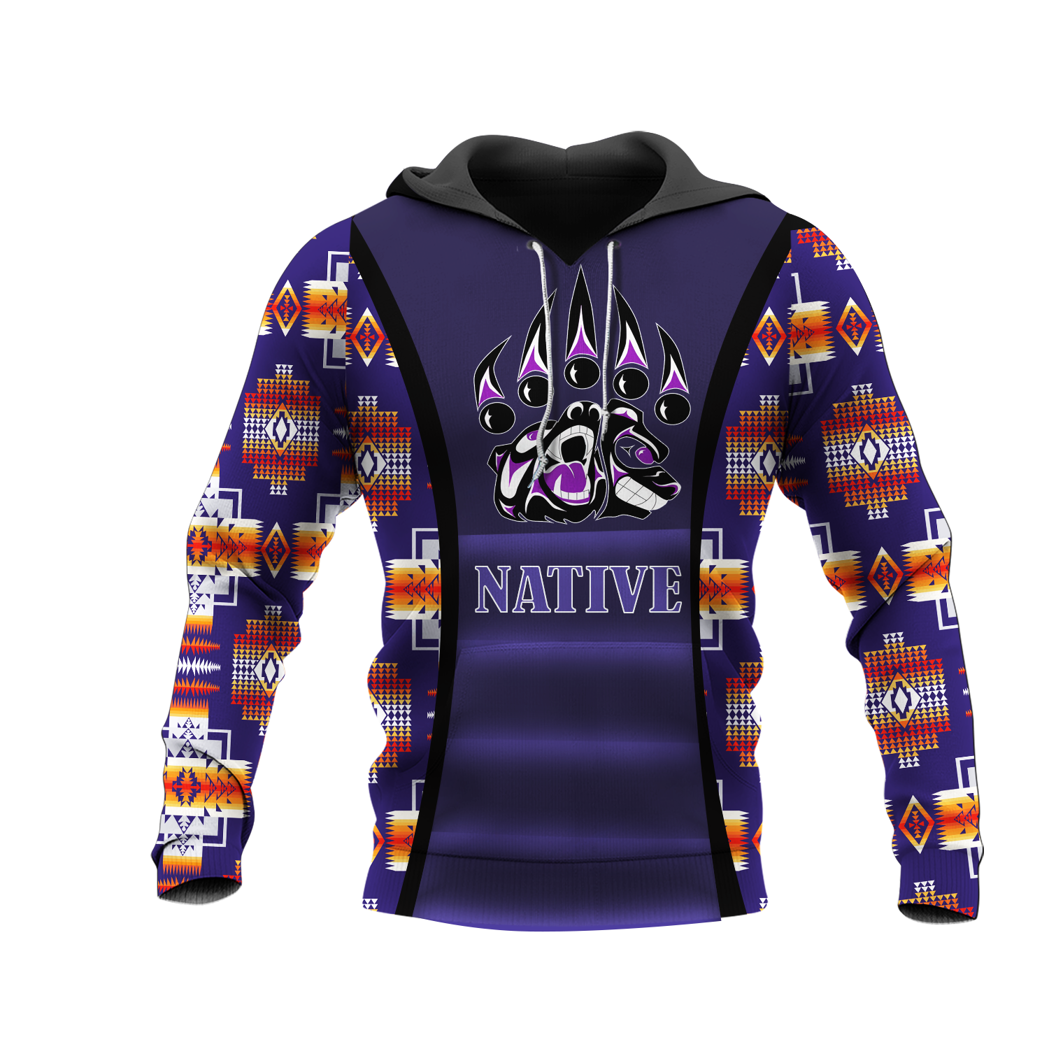 HD0012875 Bear Symbol Native American Pride 3D Hoodie