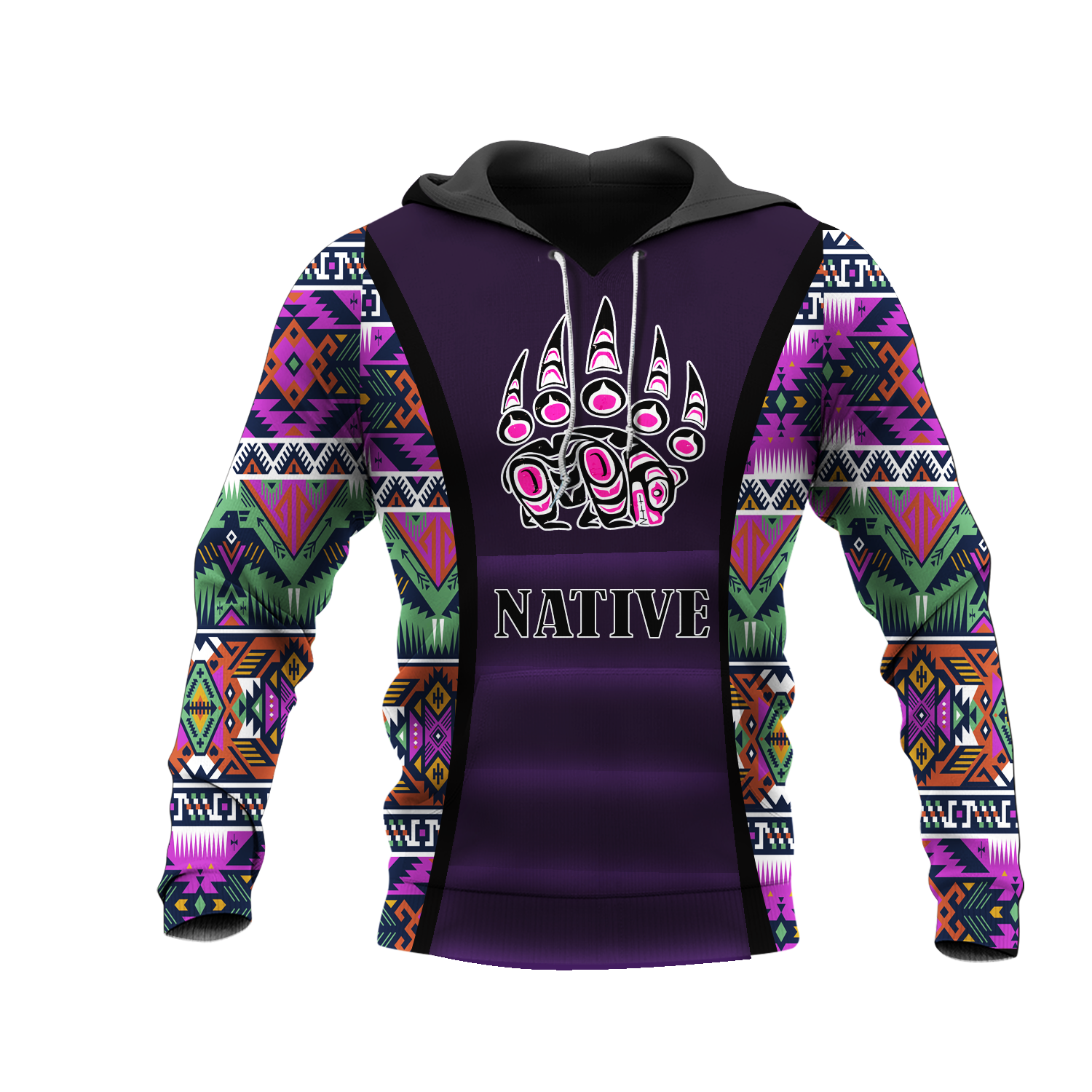 HD0012877 Bear Symbol Native American Pride 3D Hoodie