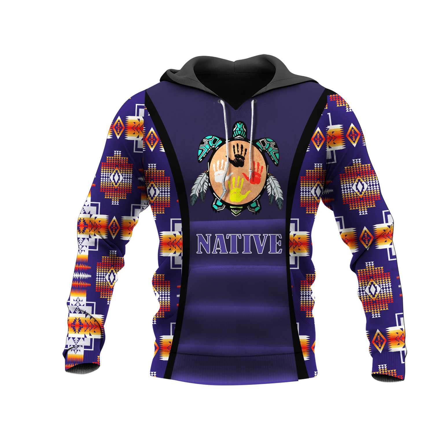 HD0012883 Tribal Turtle Native American Pride 3D Hoodie