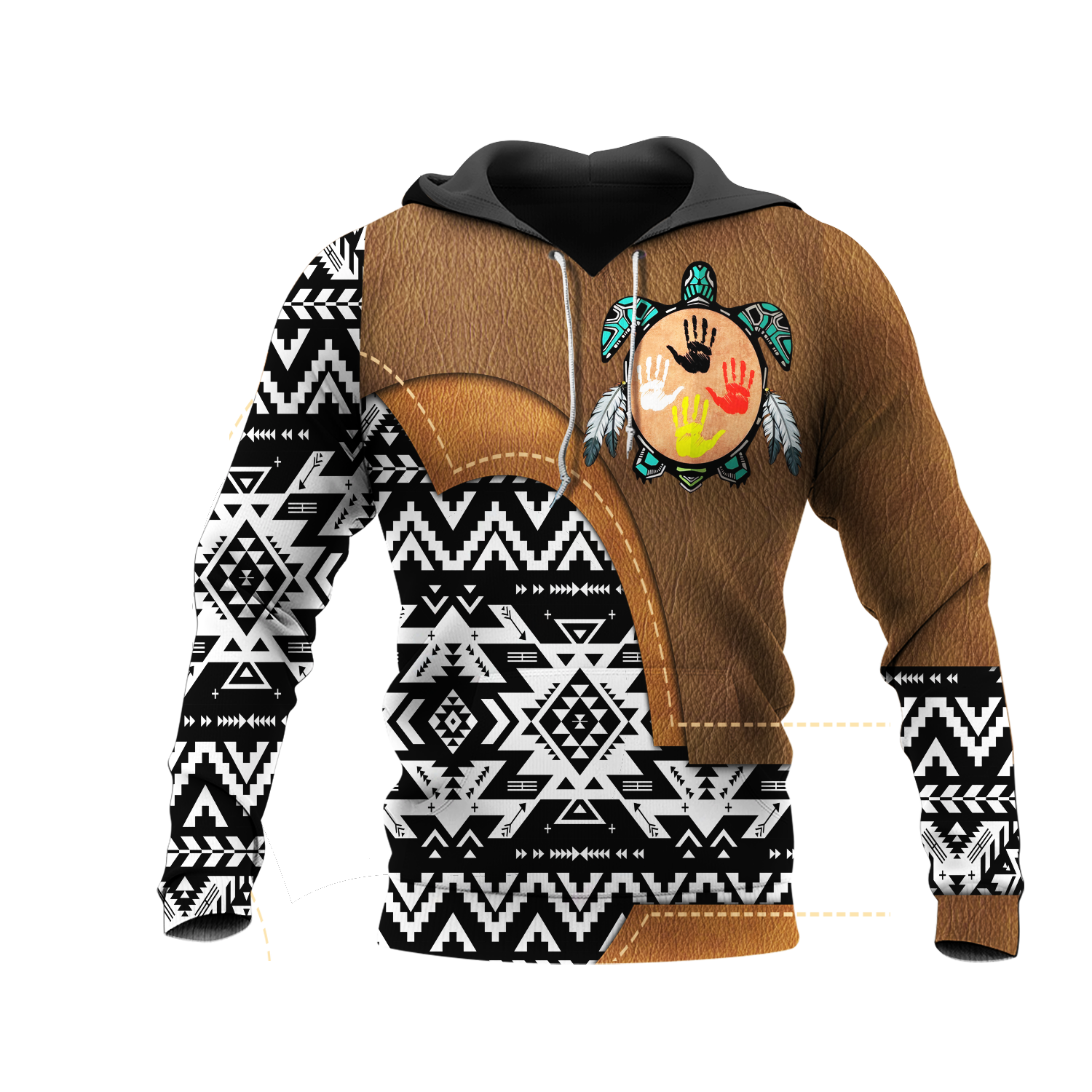 HD0012910 Tribal Turtle Native American Pride 3D Hoodie