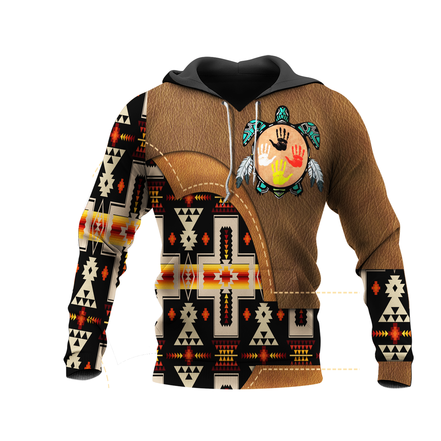 HD0012913 Tribal Turtle Native American Pride 3D Hoodie