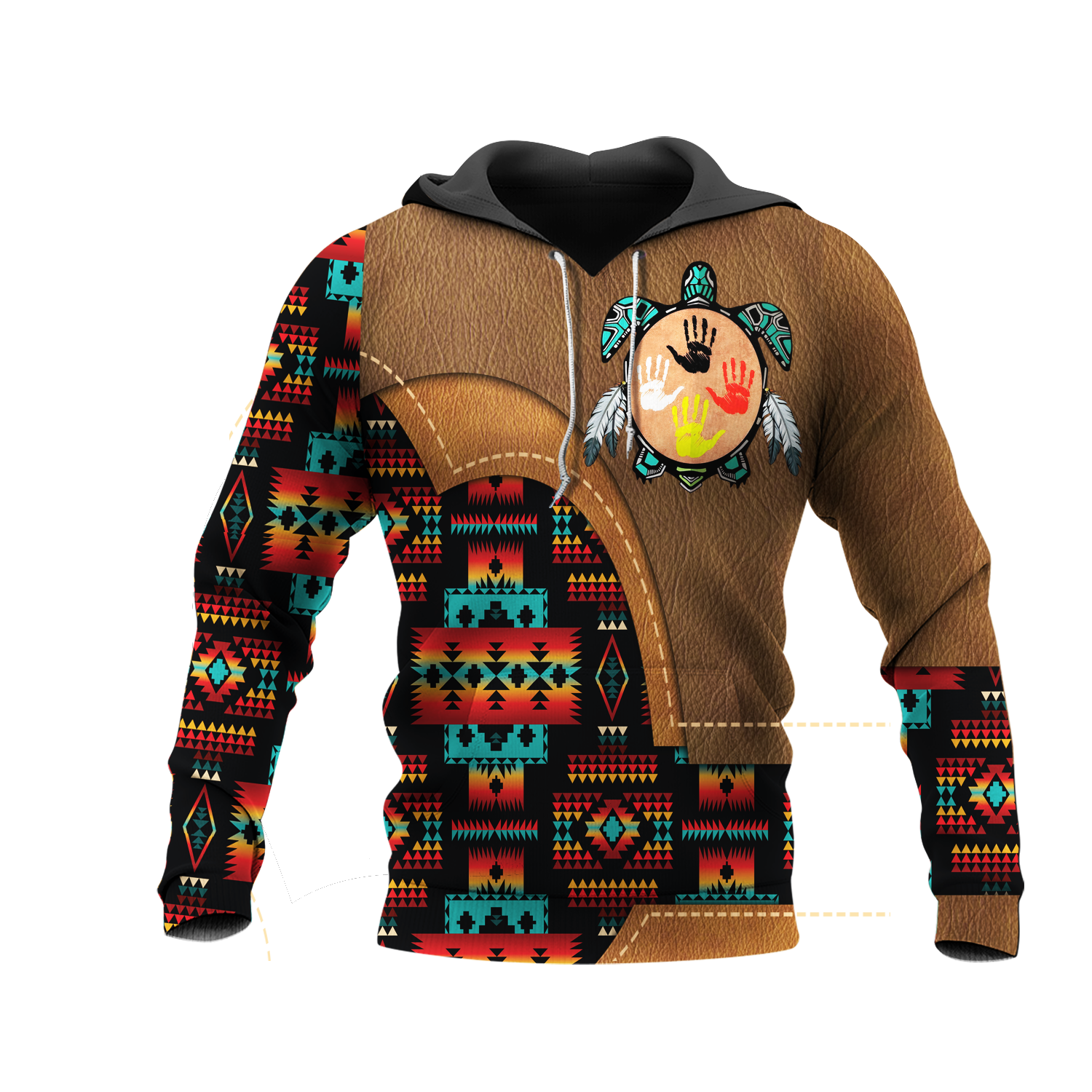 HD0012914 Tribal Turtle Native American Pride 3D Hoodie