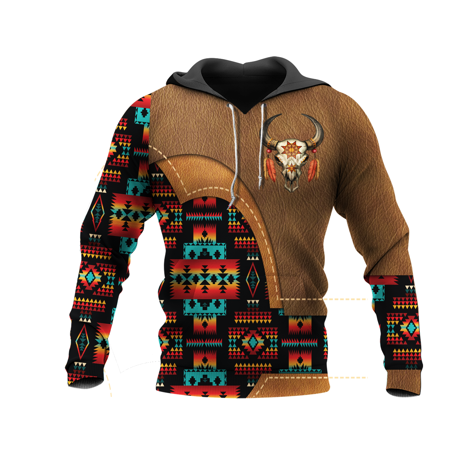 HD0012916 Bison Native American Pride 3D Hoodie