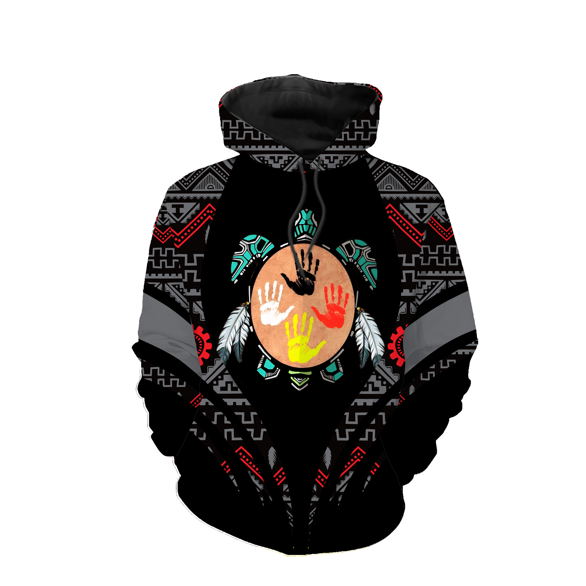 HD0012950 Tribal Turtle Native American Pride 3D Hoodie