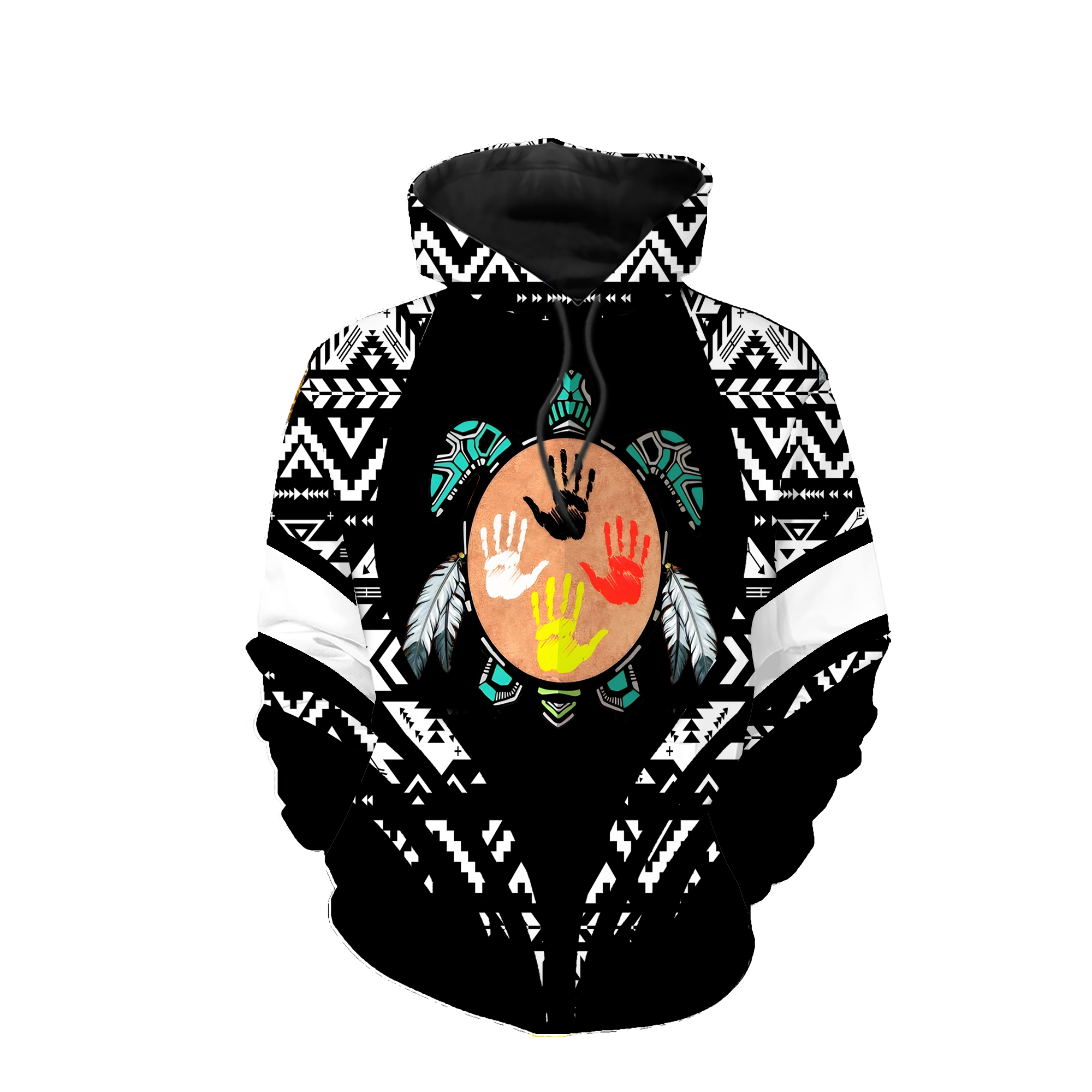 HD0012951 Tribal Turtle Native American Pride 3D Hoodie