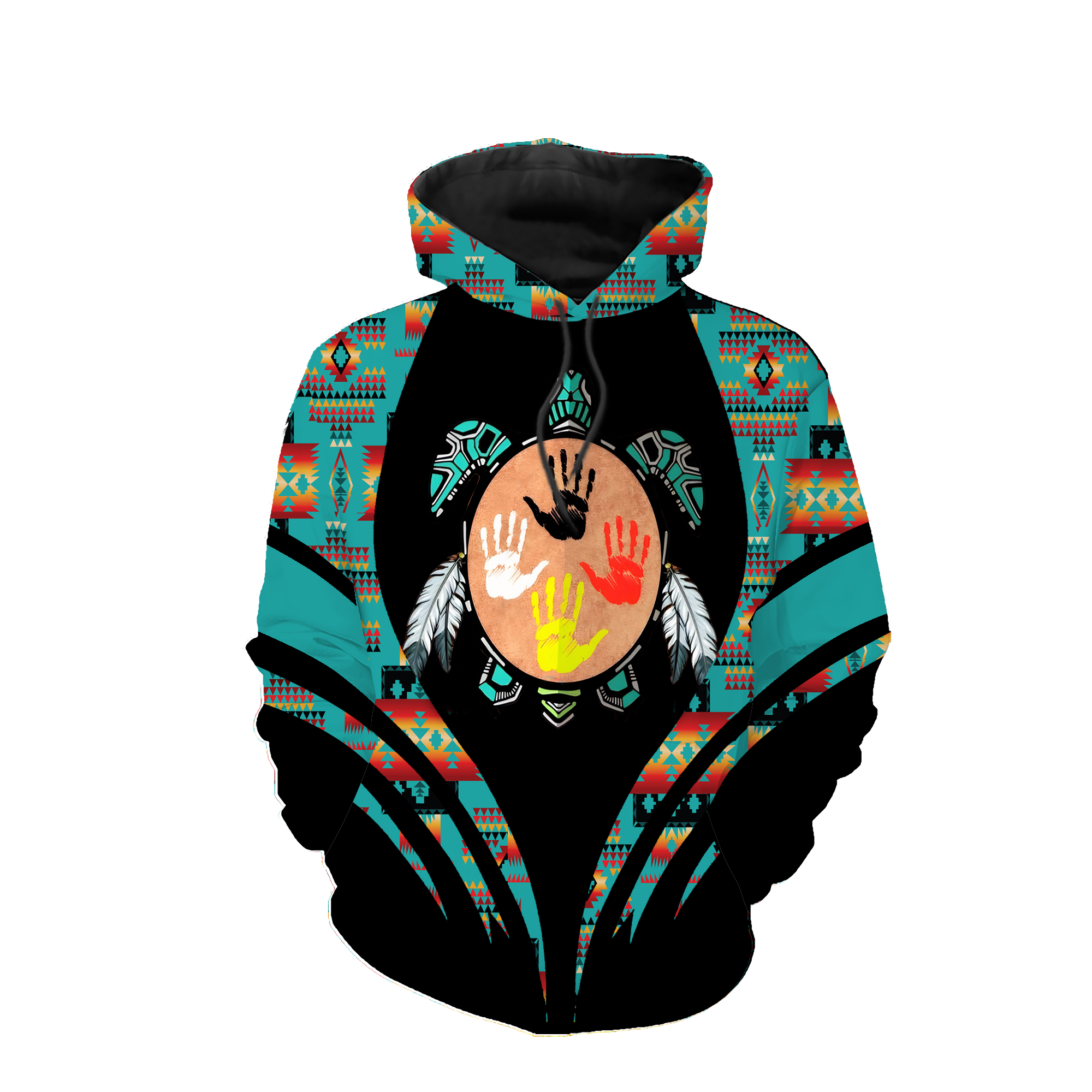 HD0012952 Tribal Turtle Native American Pride 3D Hoodie