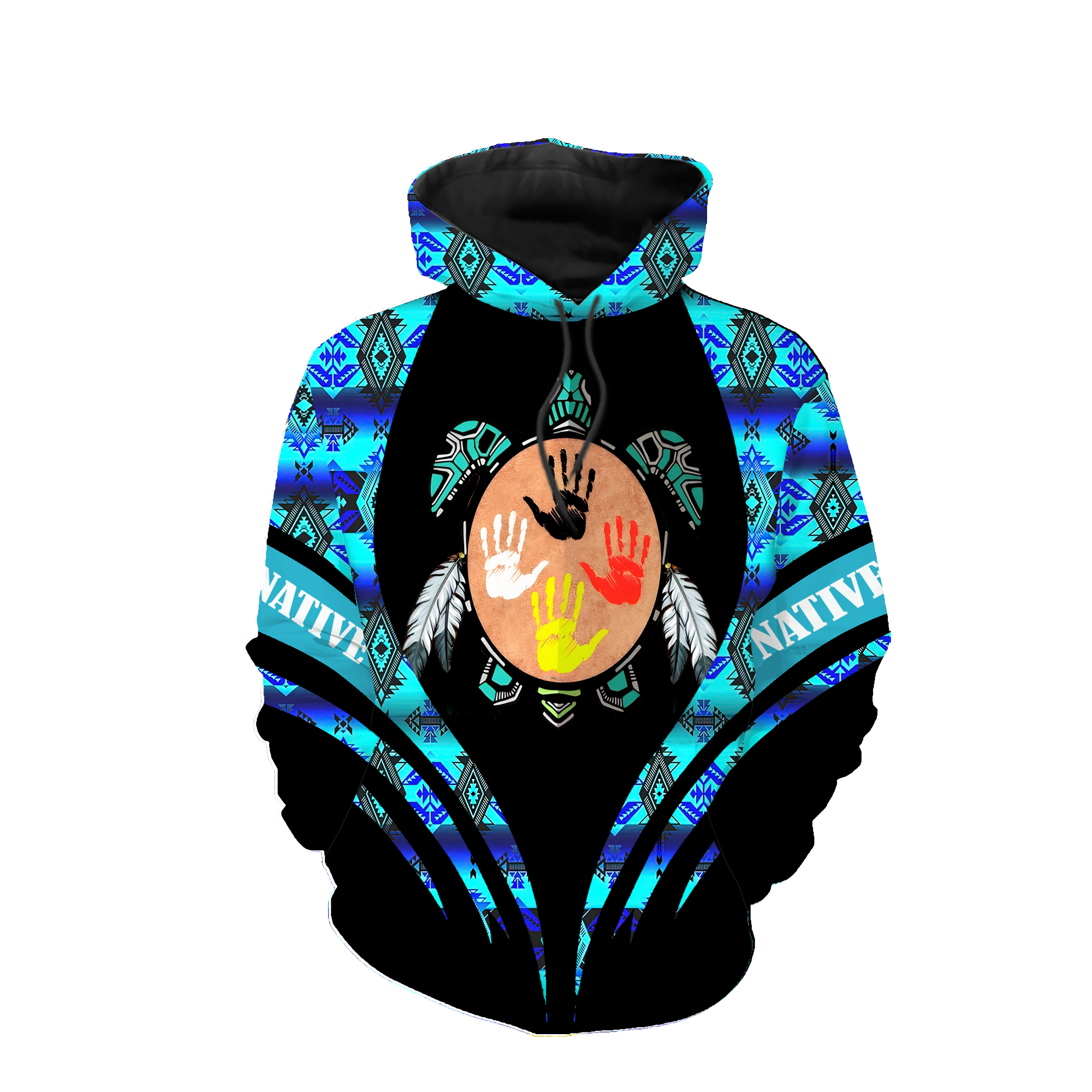 HD0012953 Tribal Turtle Native American Pride 3D Hoodie