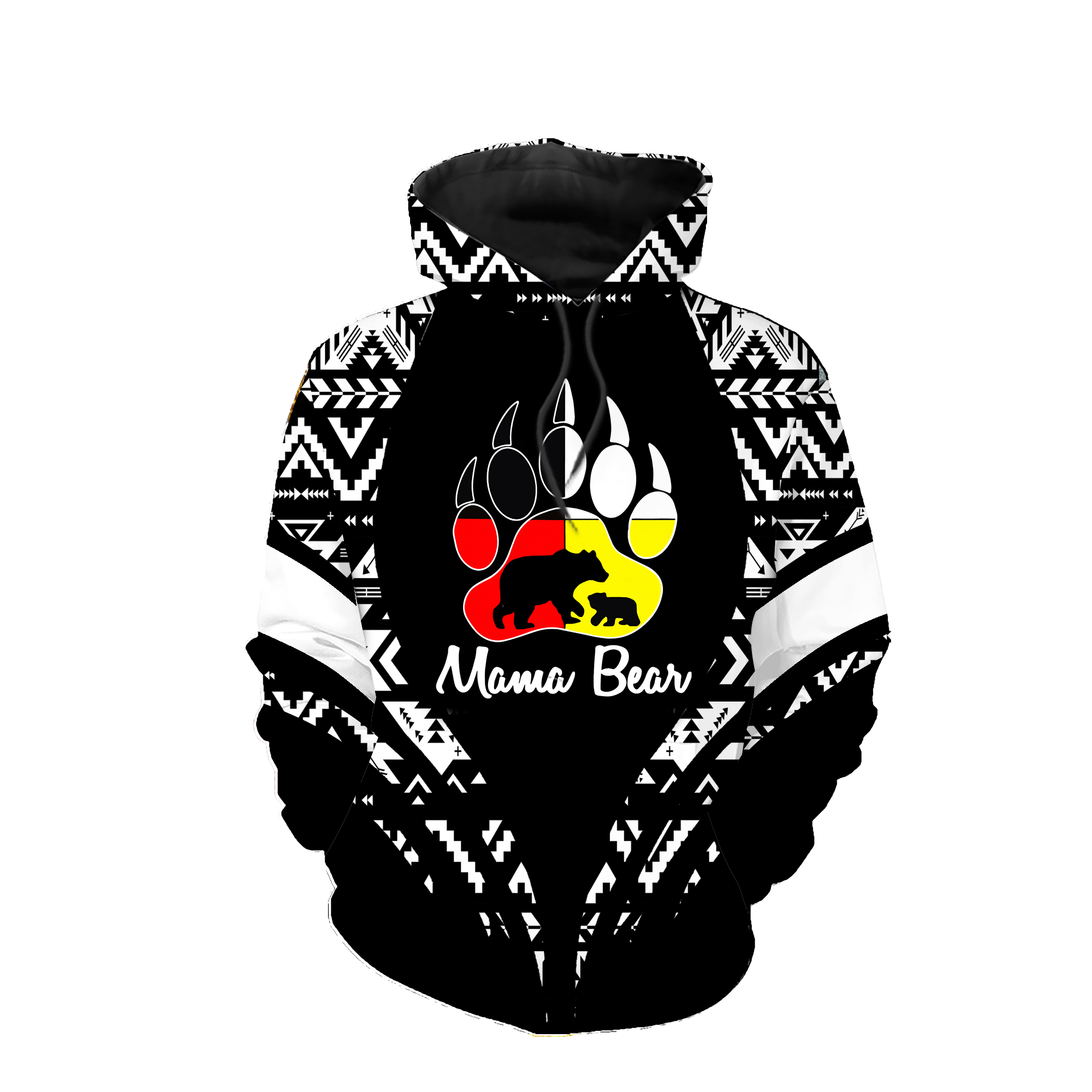 HD0012958 Tribal Bear Native American Pride 3D Hoodie