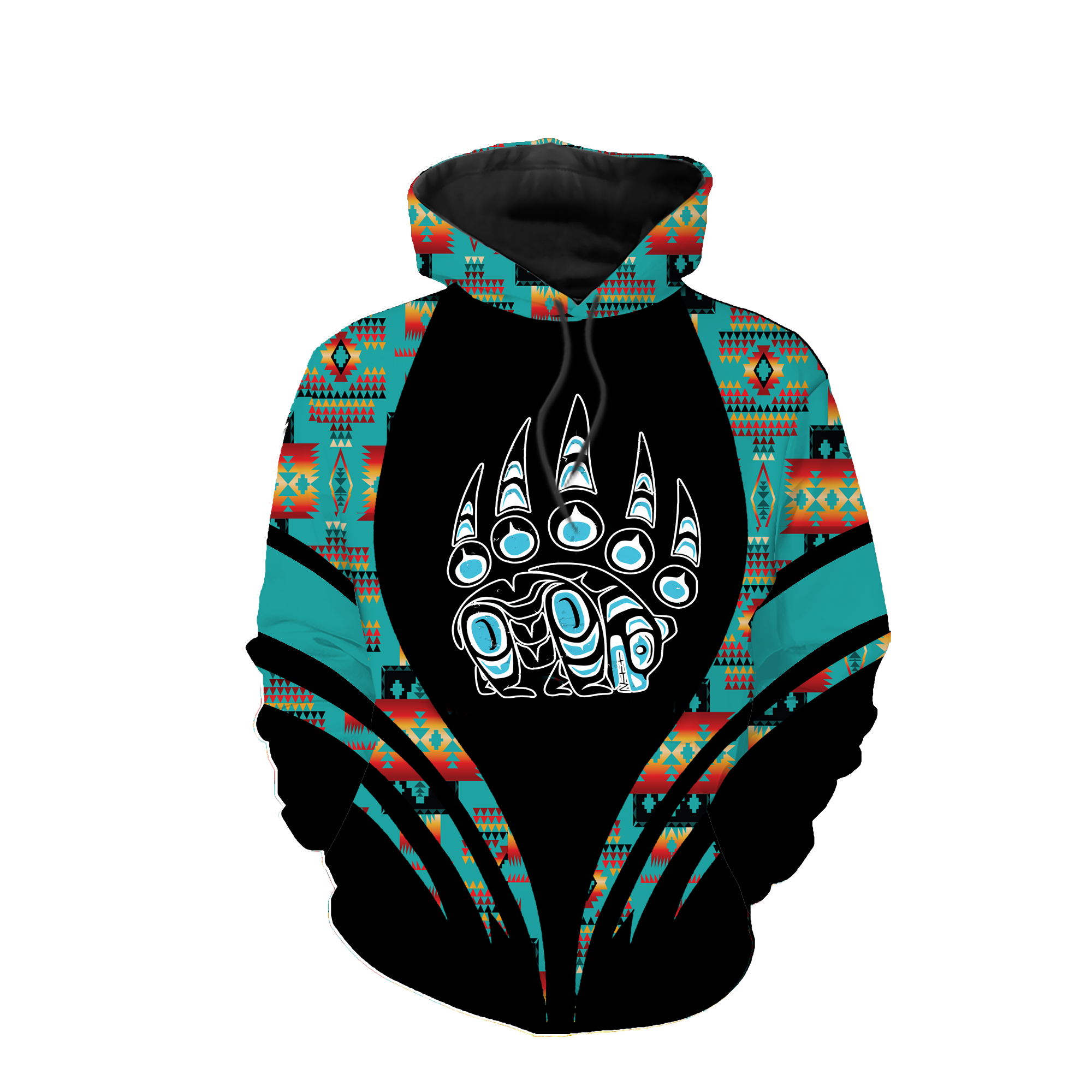HD0012960 Tribal Bear Native American Pride 3D Hoodie