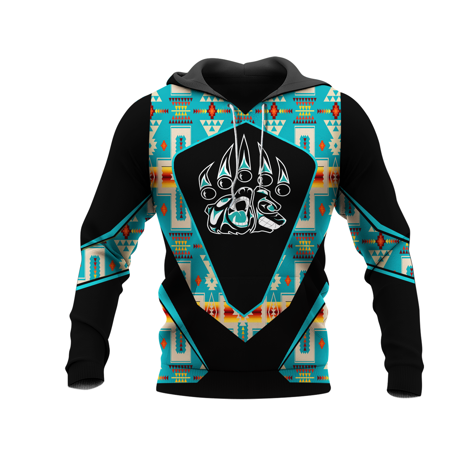 HD0013089 Foot Bear Native American Pride 3D Hoodie
