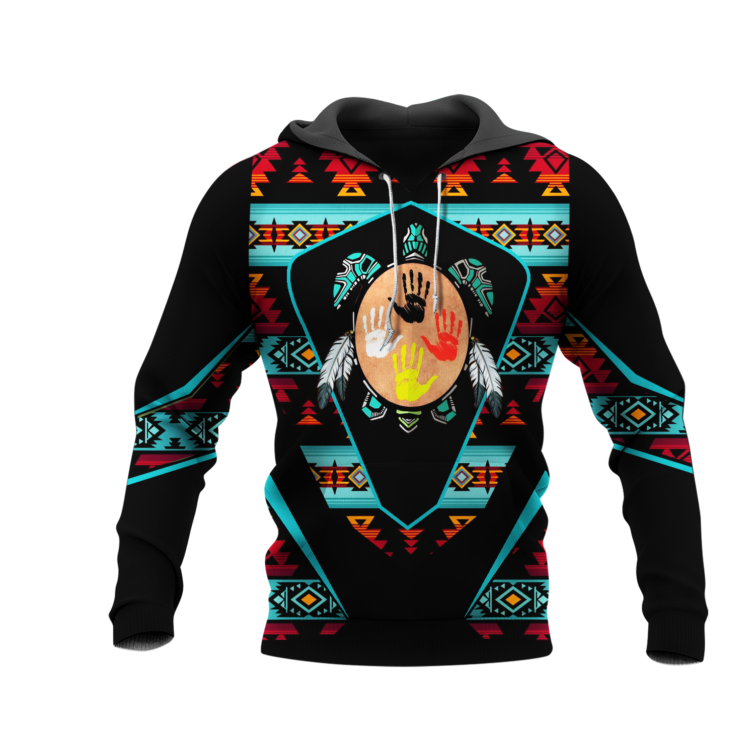 HD0013105 Tribal Turtle Native American Pride 3D Hoodie