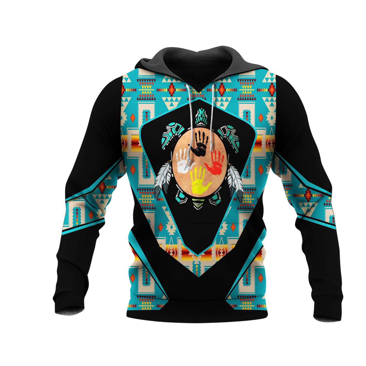 HD0013106 Tribal Turtle Native American Pride 3D Hoodie