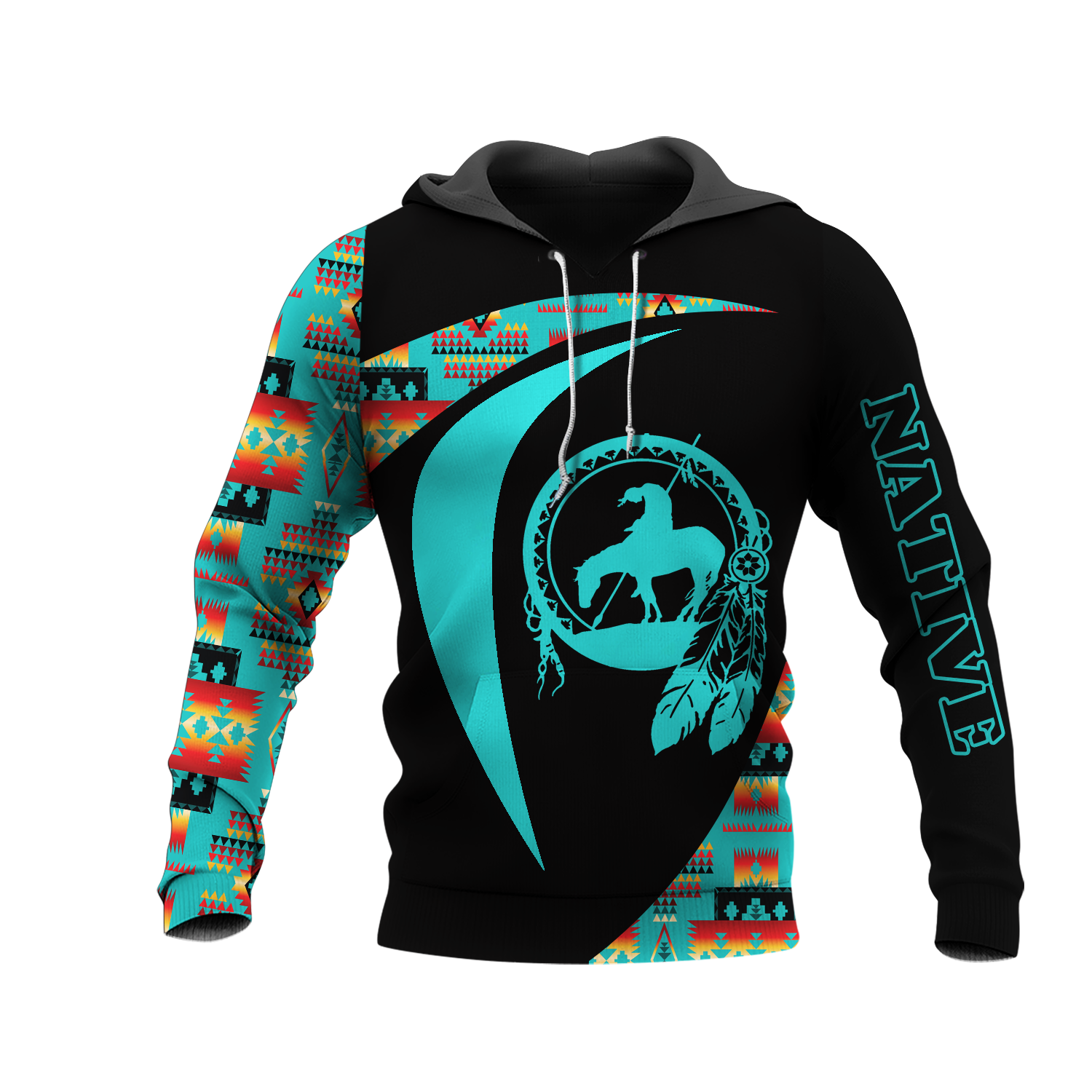 HD0013160 Trail Of Tear Pattern Native American Pride 3D Hoodie
