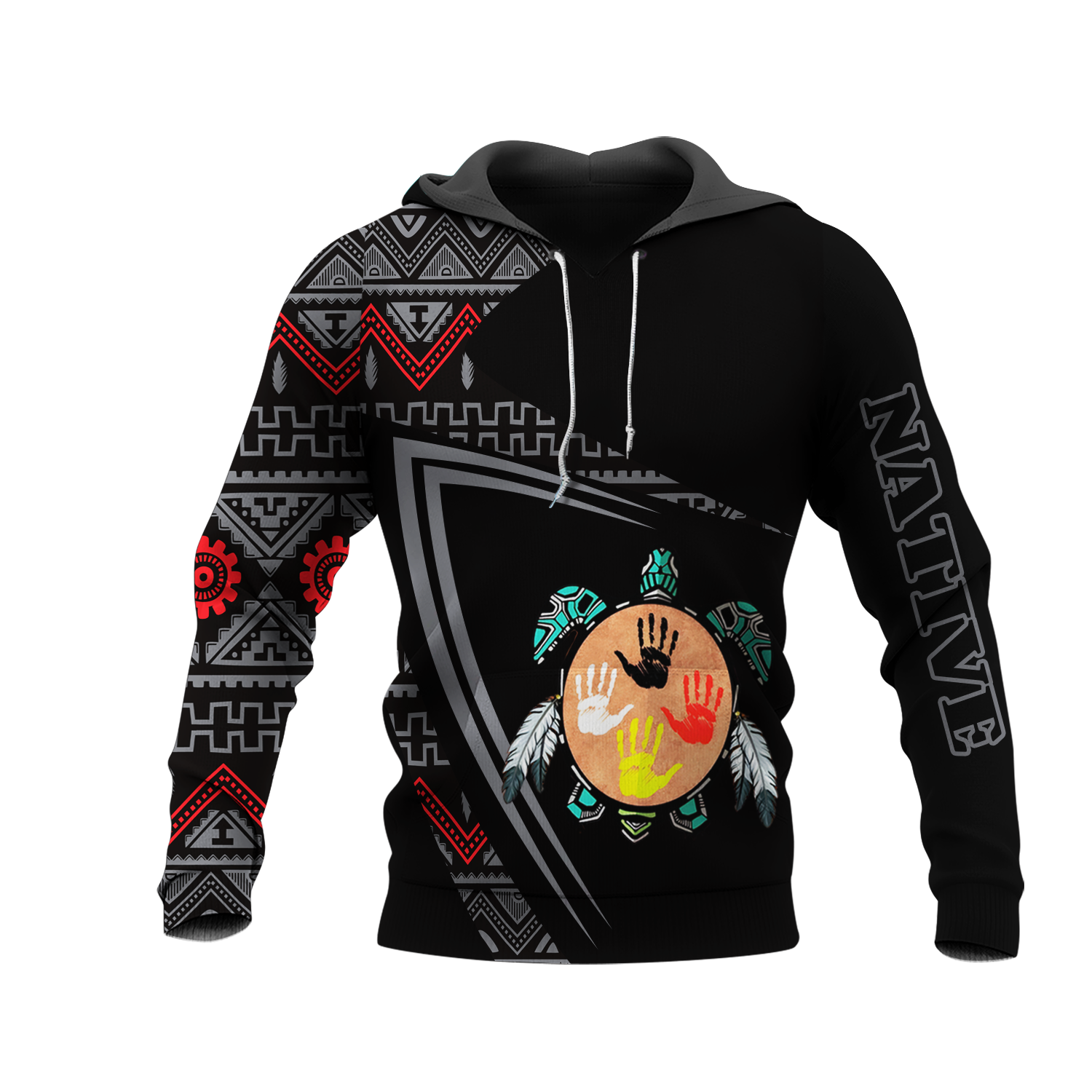 HD0013188 Tribal Turtle Native American Pride 3D Hoodie
