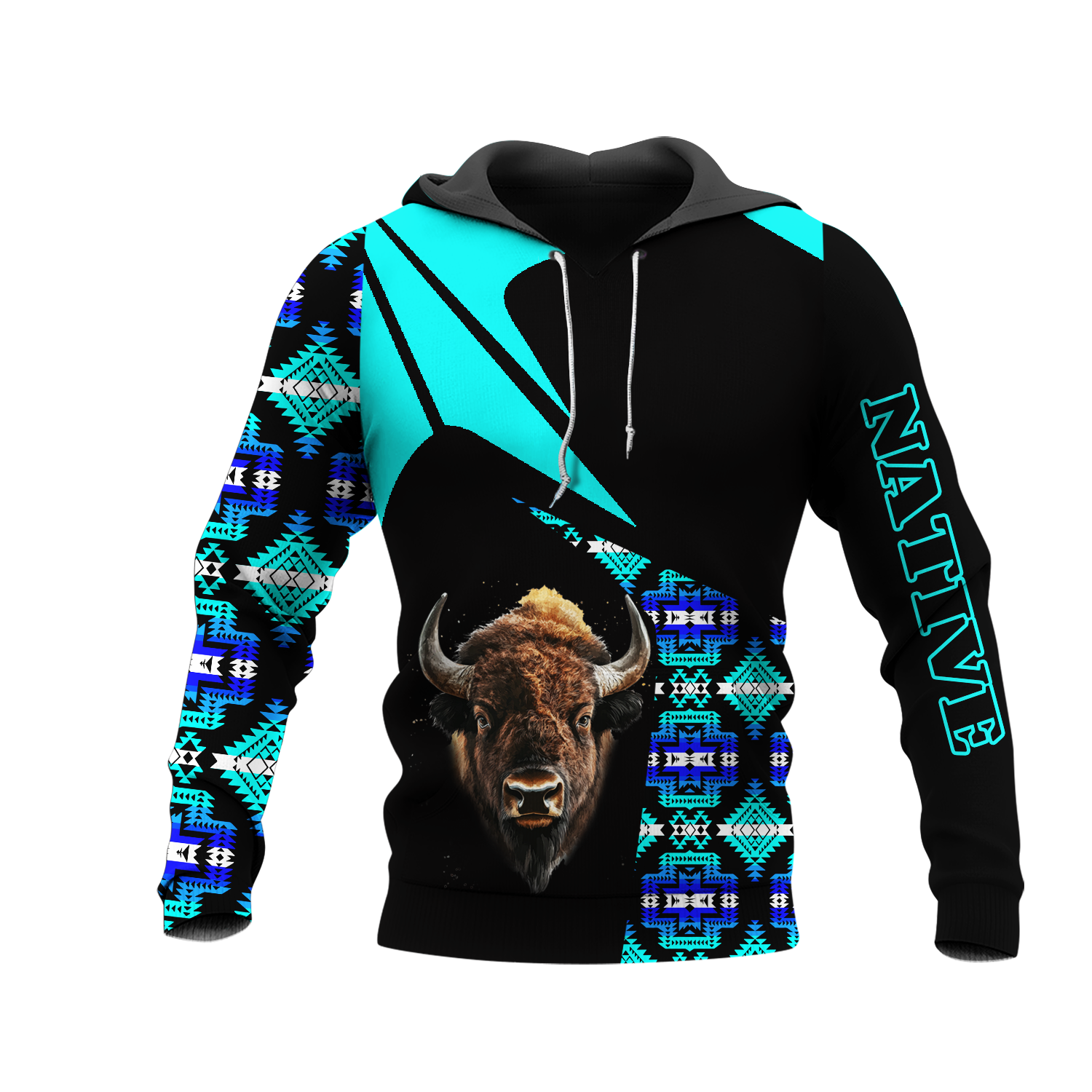 HD0013205 Bison Native American Pride 3D Hoodie