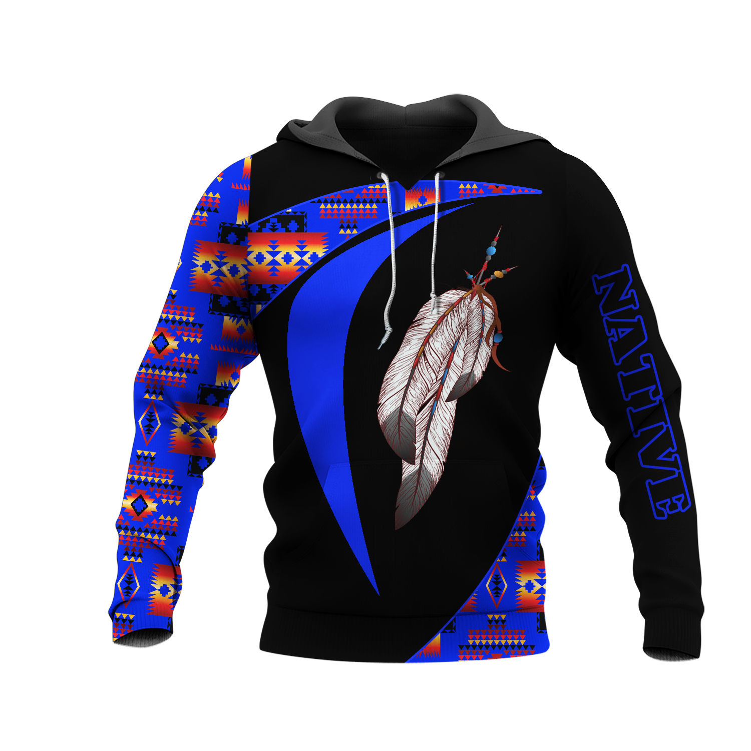 HD0013252 Feather Native American Pride 3D Hoodie