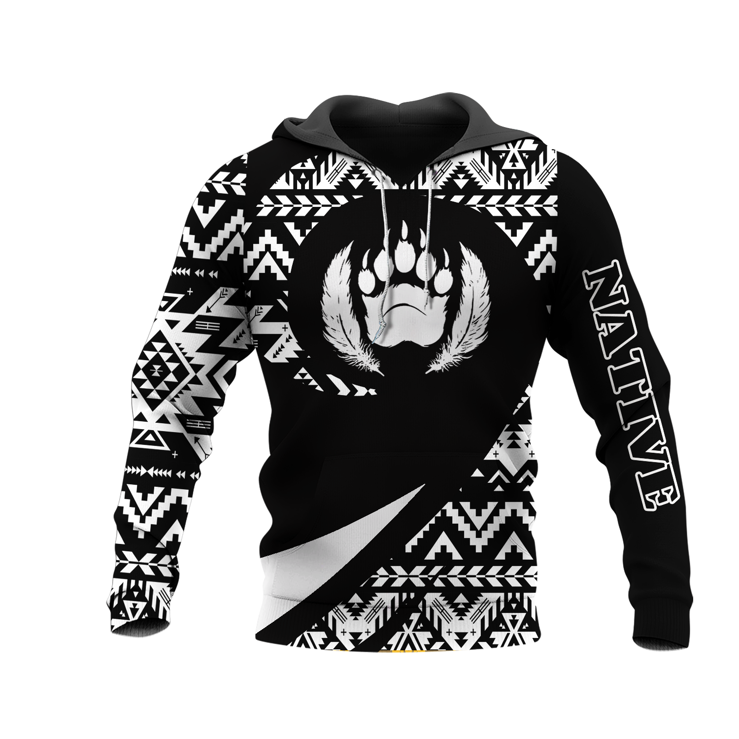 HD0013269 Bear Native American Pride 3D Hoodie