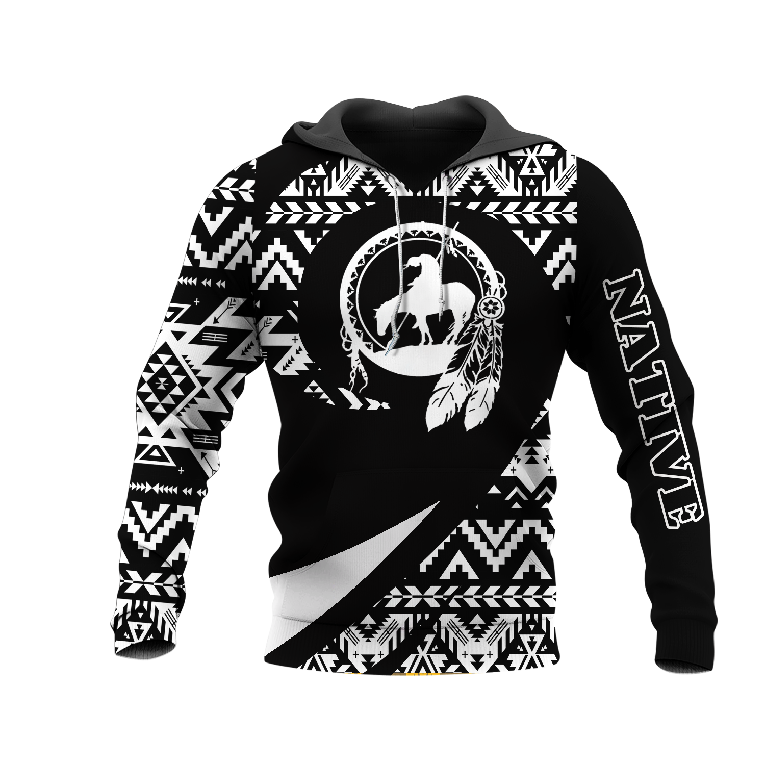 HD0013273 Bear Native American Pride 3D Hoodie