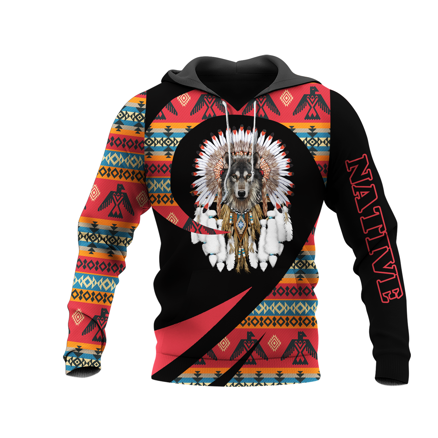 HD0013279 Bison Native American Pride 3D Hoodie