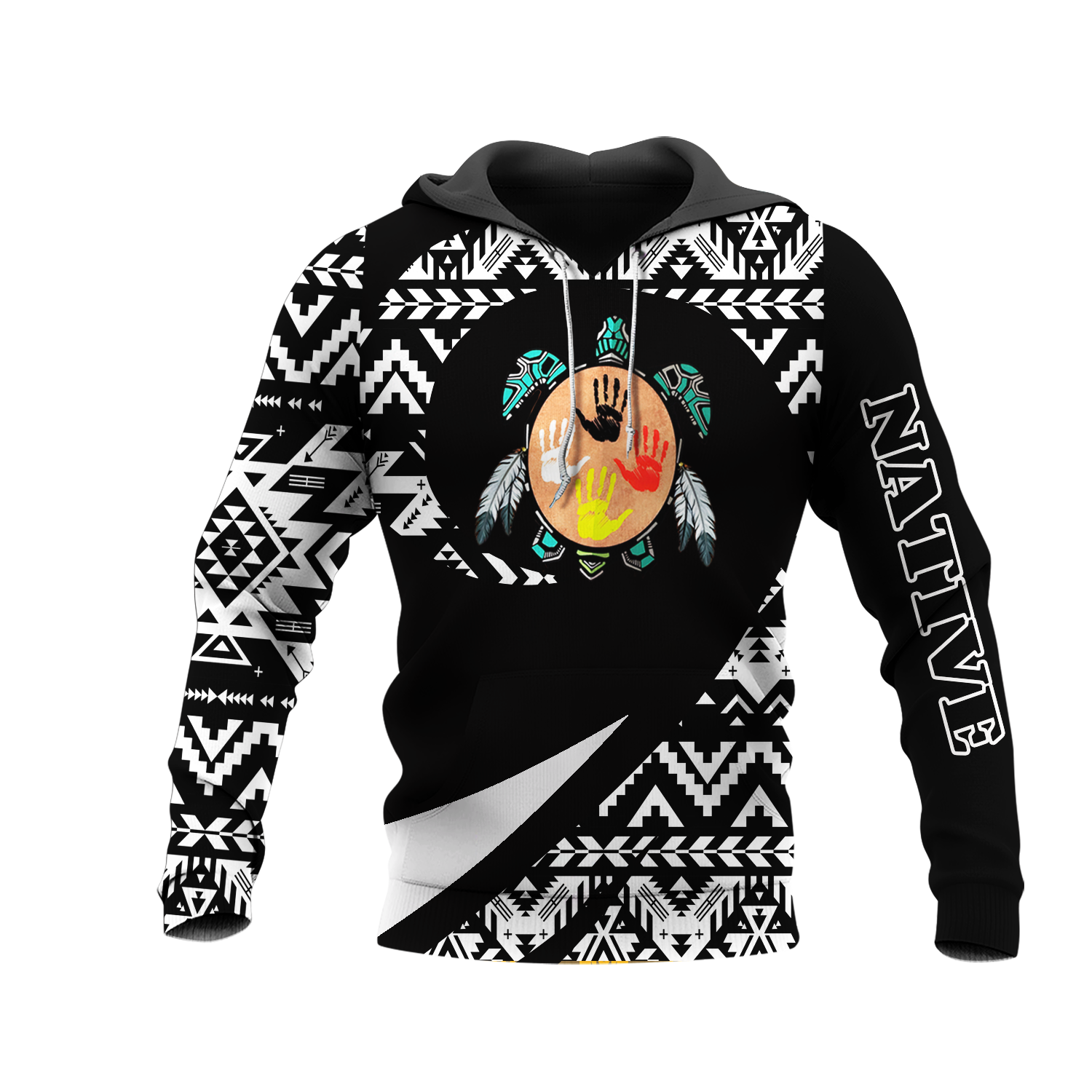 HD0013281 Tribal Turtle Native American Pride 3D Hoodie