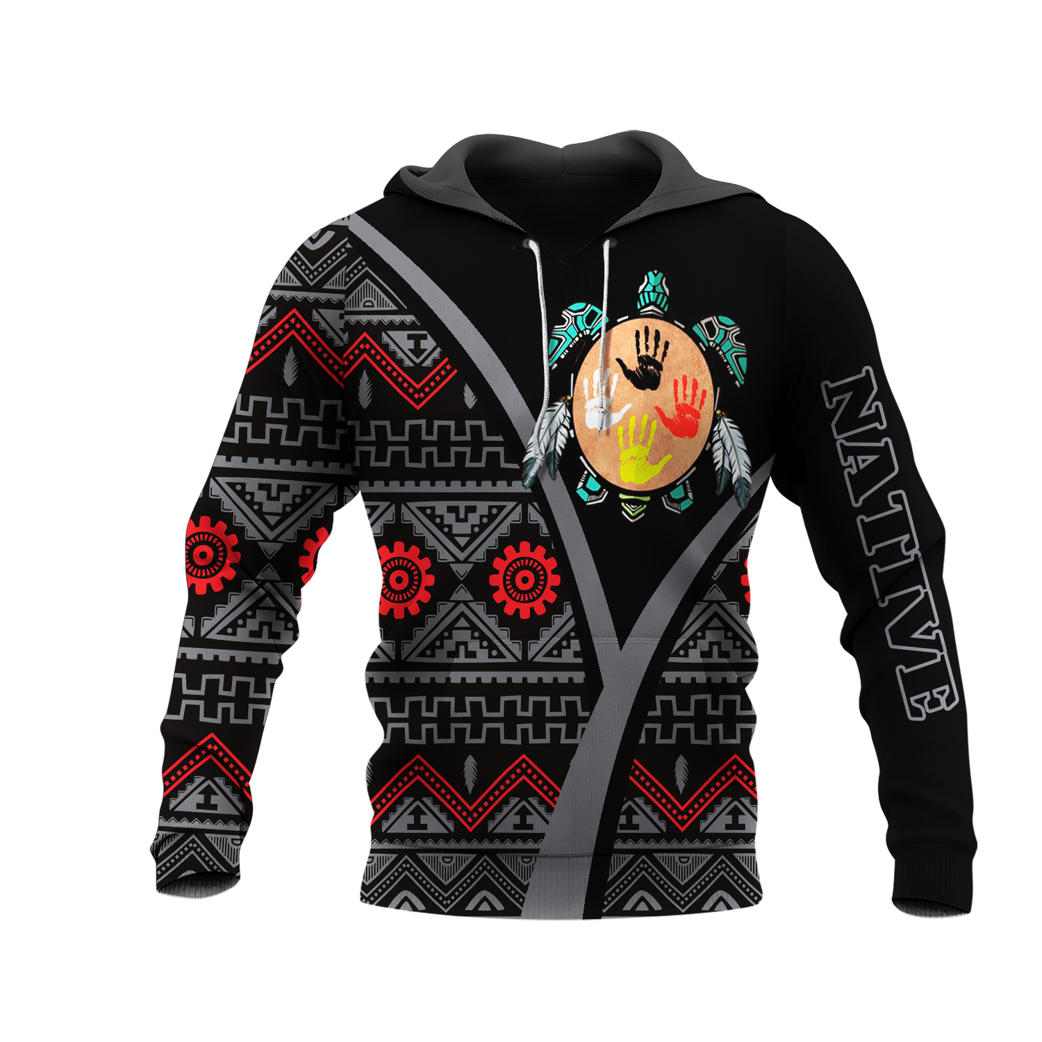 HD0013284 Tribal Turtle Native American Pride 3D Hoodie