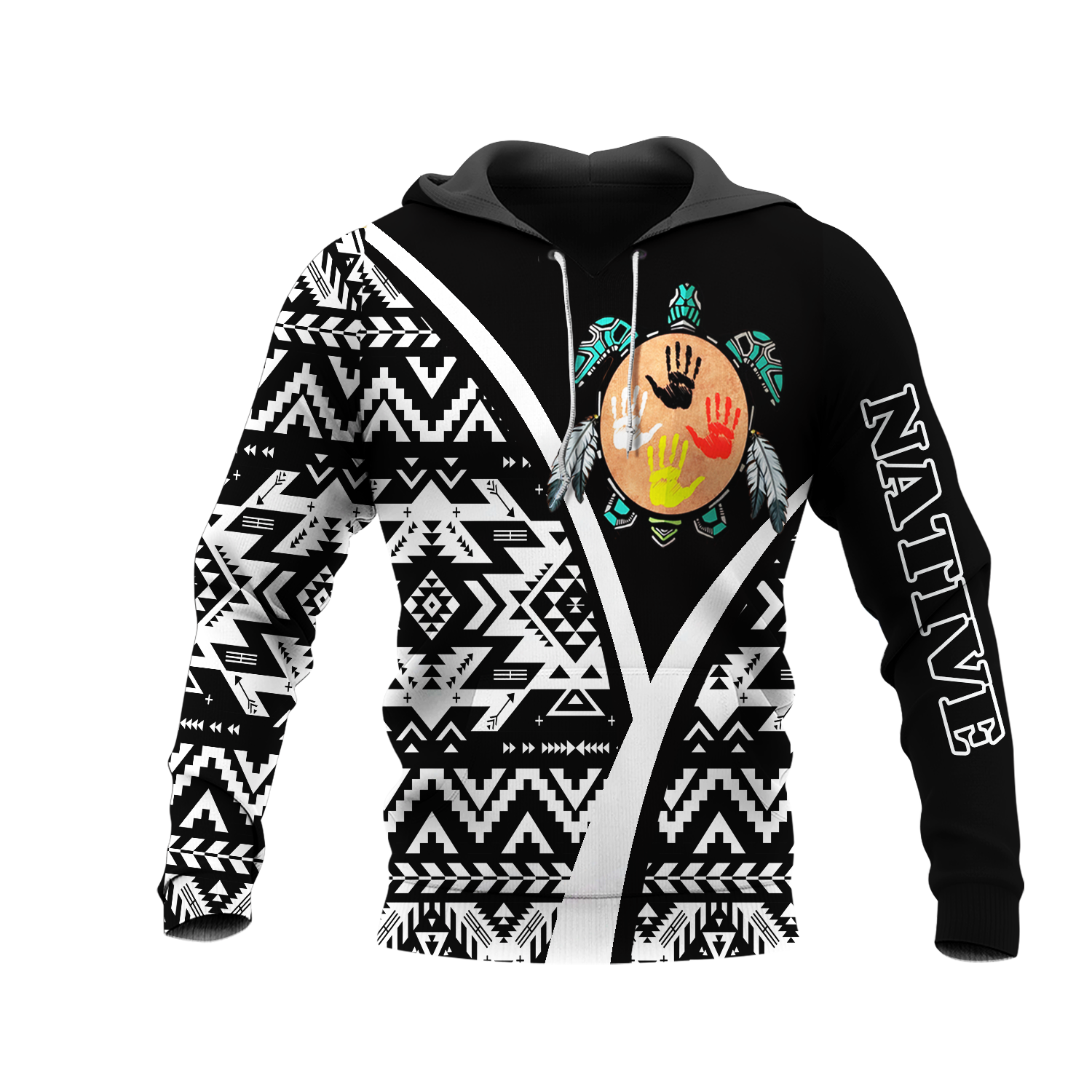 HD0013285 Tribal Turtle Native American Pride 3D Hoodie