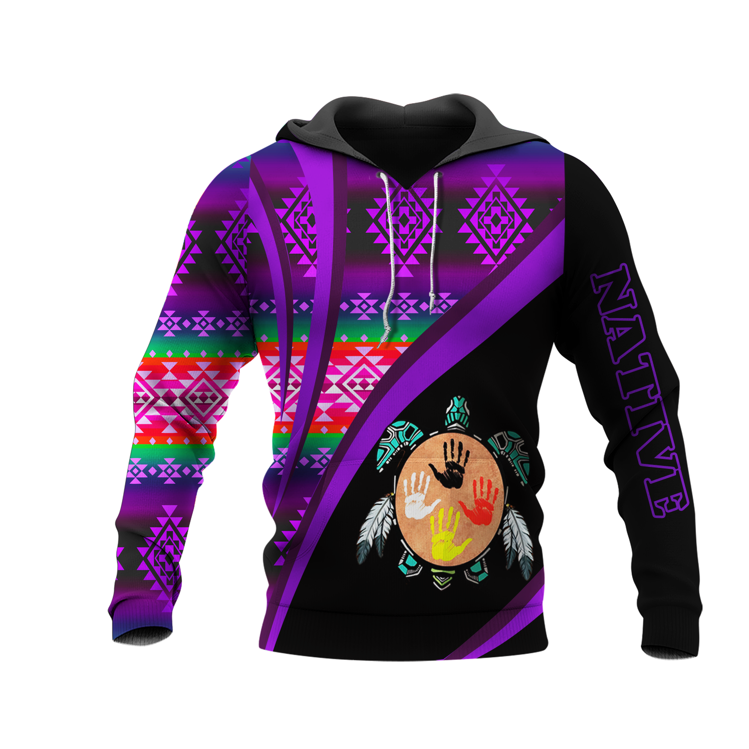 HD0013317 Tribal Turtle Native American Pride 3D Hoodie