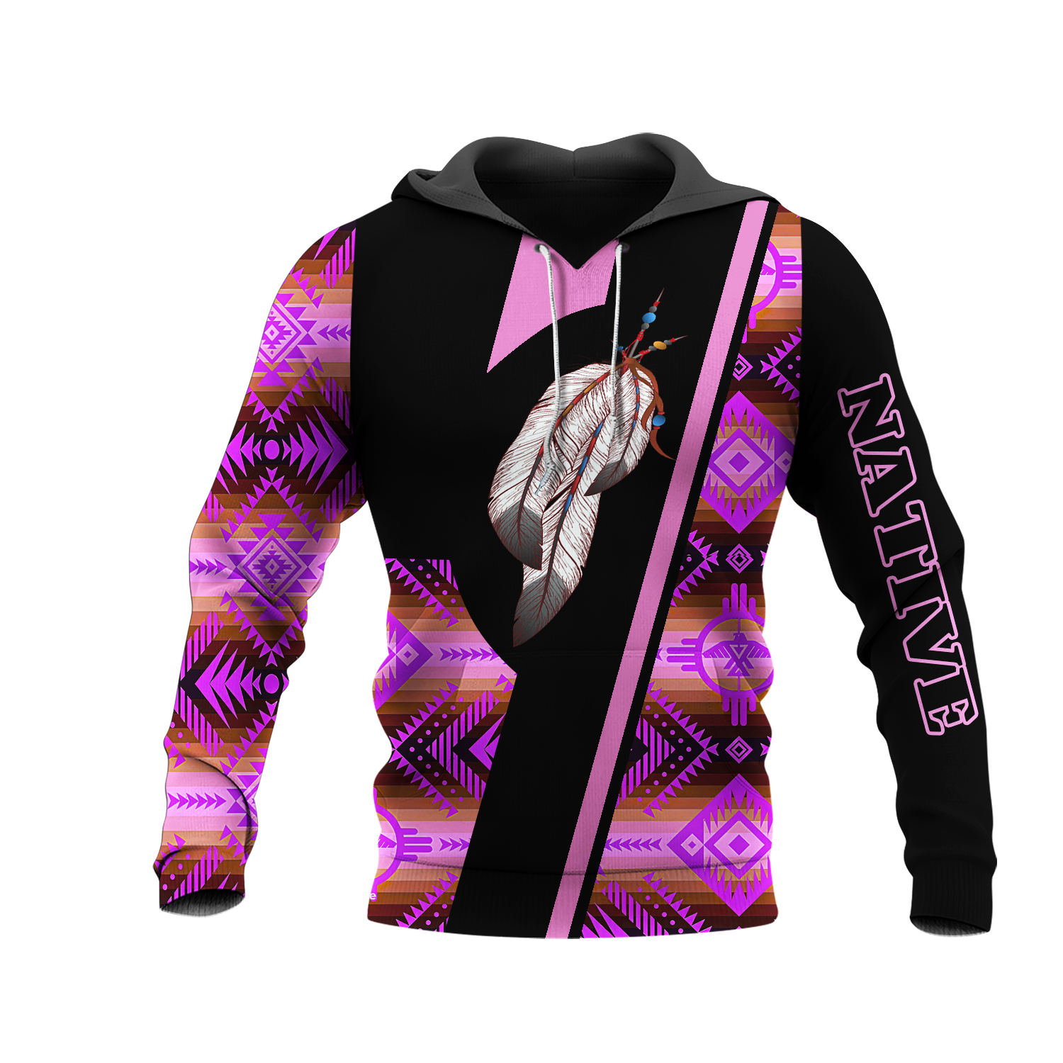 HD0013322 Feather  Native American Pride 3D Hoodie