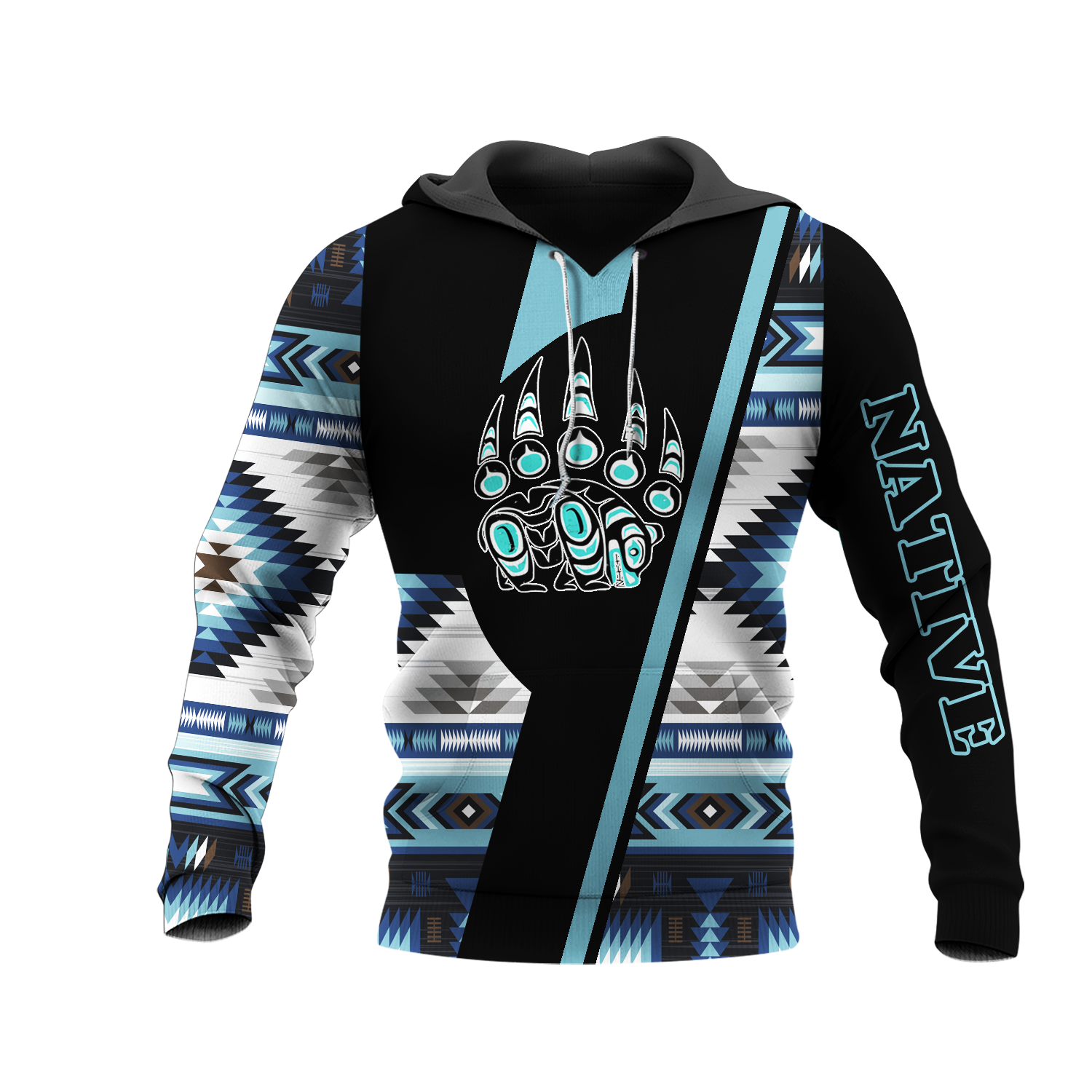 HD0013329 Bear Native American Pride 3D Hoodie